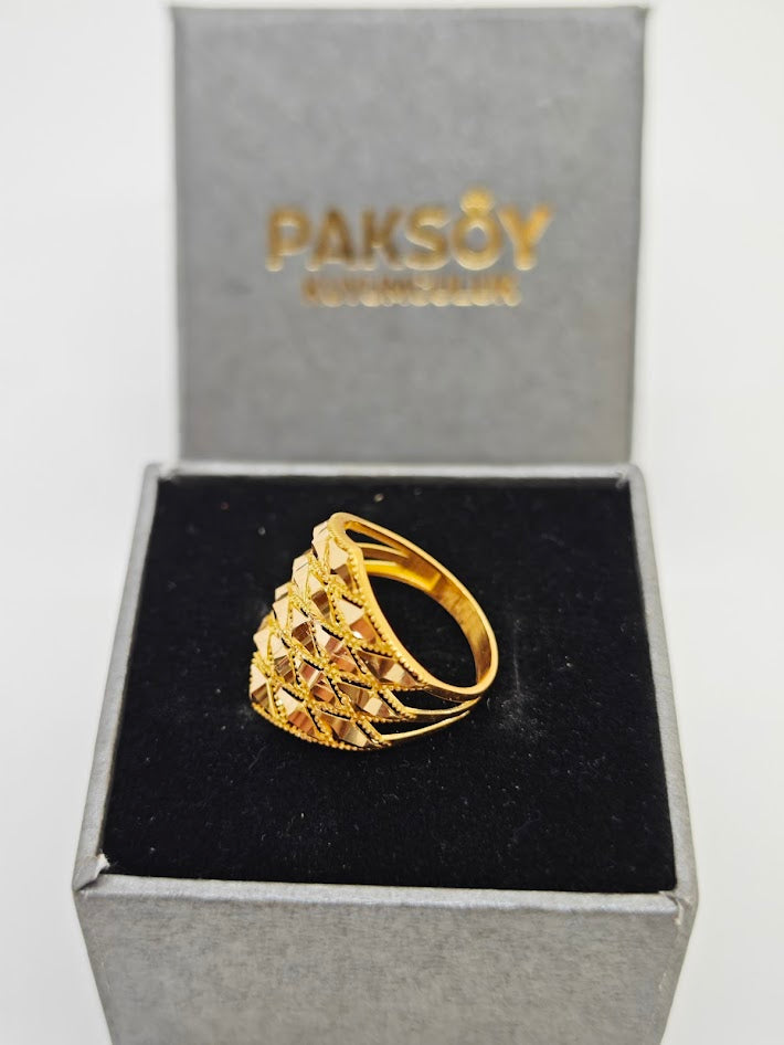 YUZUK 18 Y000585 22 Ayar Altın Yüzük Y000585