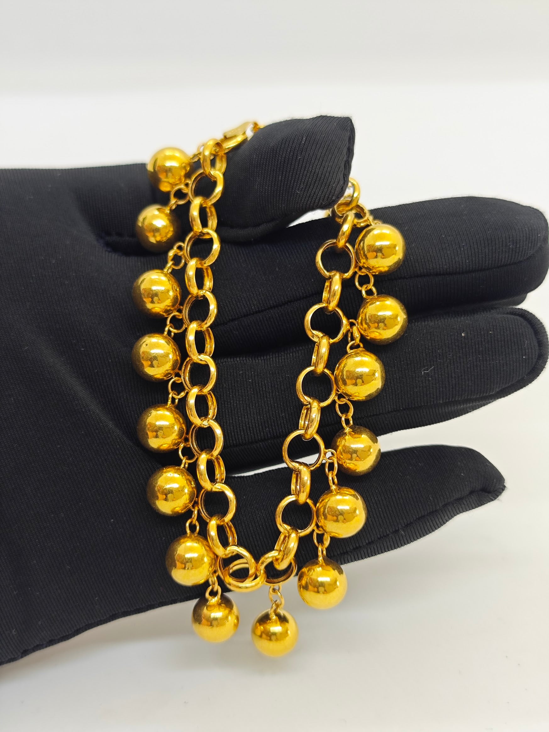 Zarif Ve Gösterişli 22 Ayar Altın Bileklik