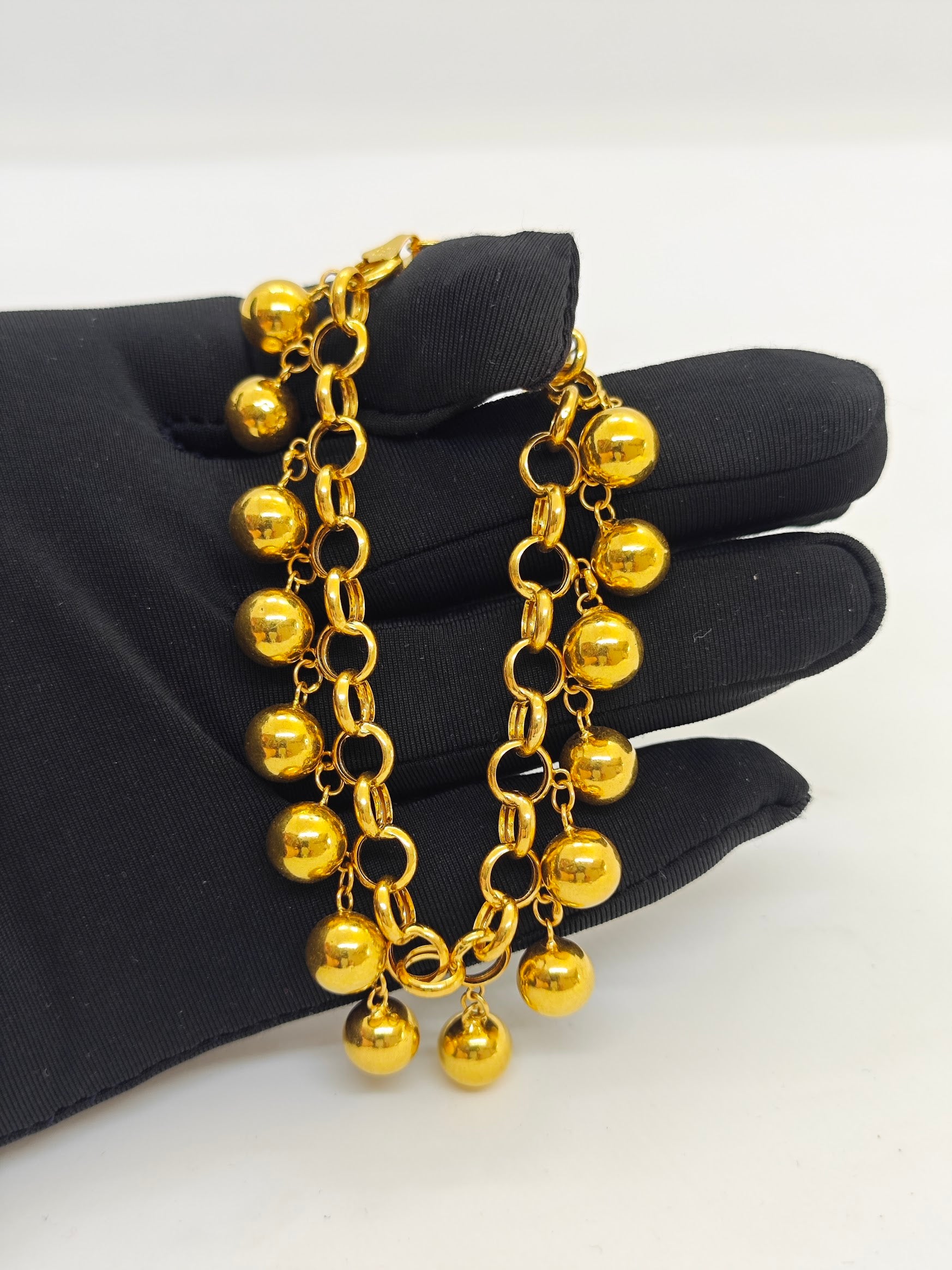 22 Ayar Gösterişli Salsntılı Altın Bileklik