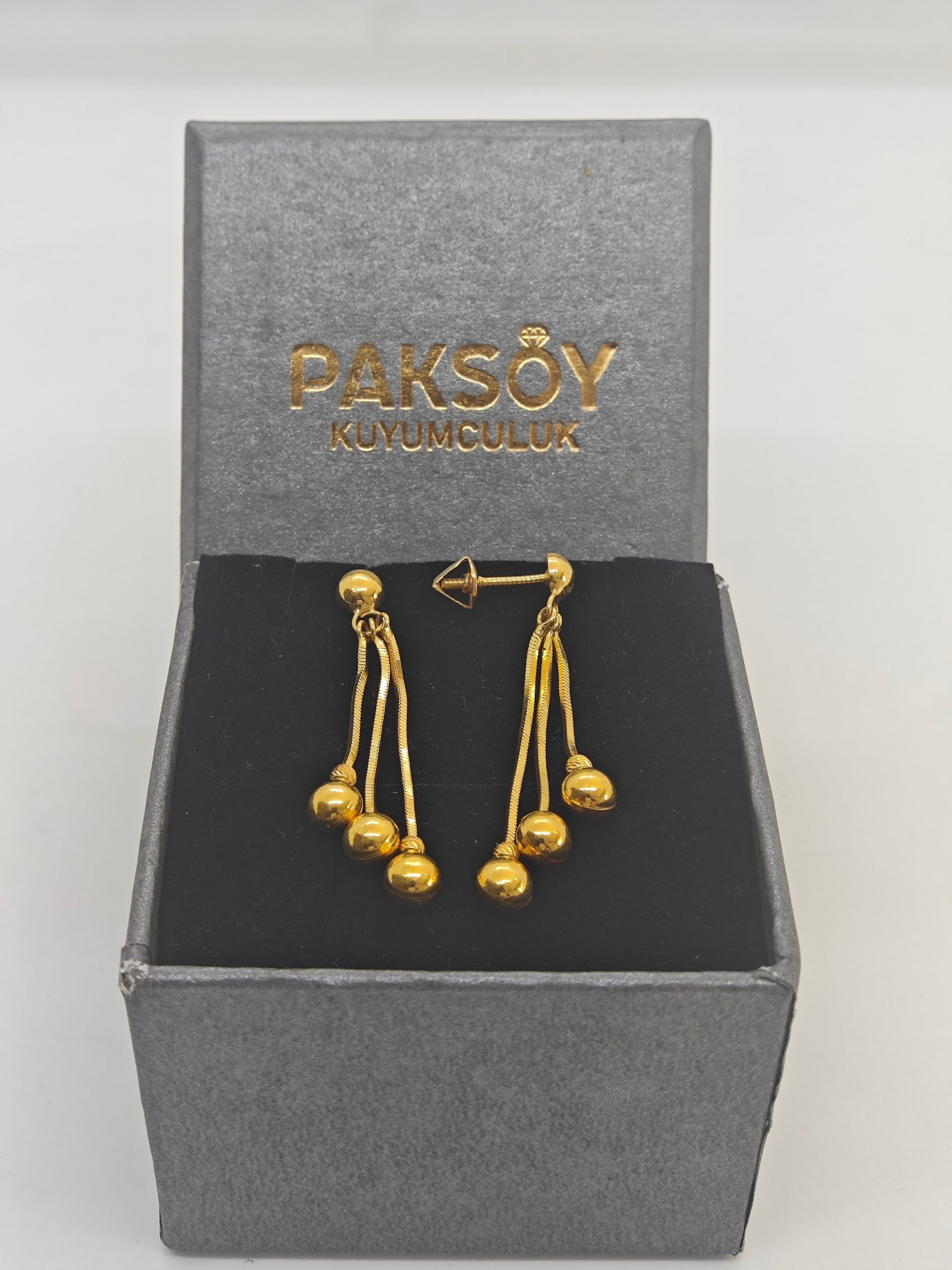 Zarif Ve Şık 22 Ayar Altın Küpe