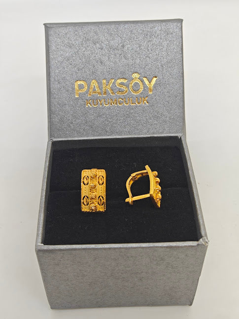 Dorika Toplu 22 Ayar Altın Küpe K000324