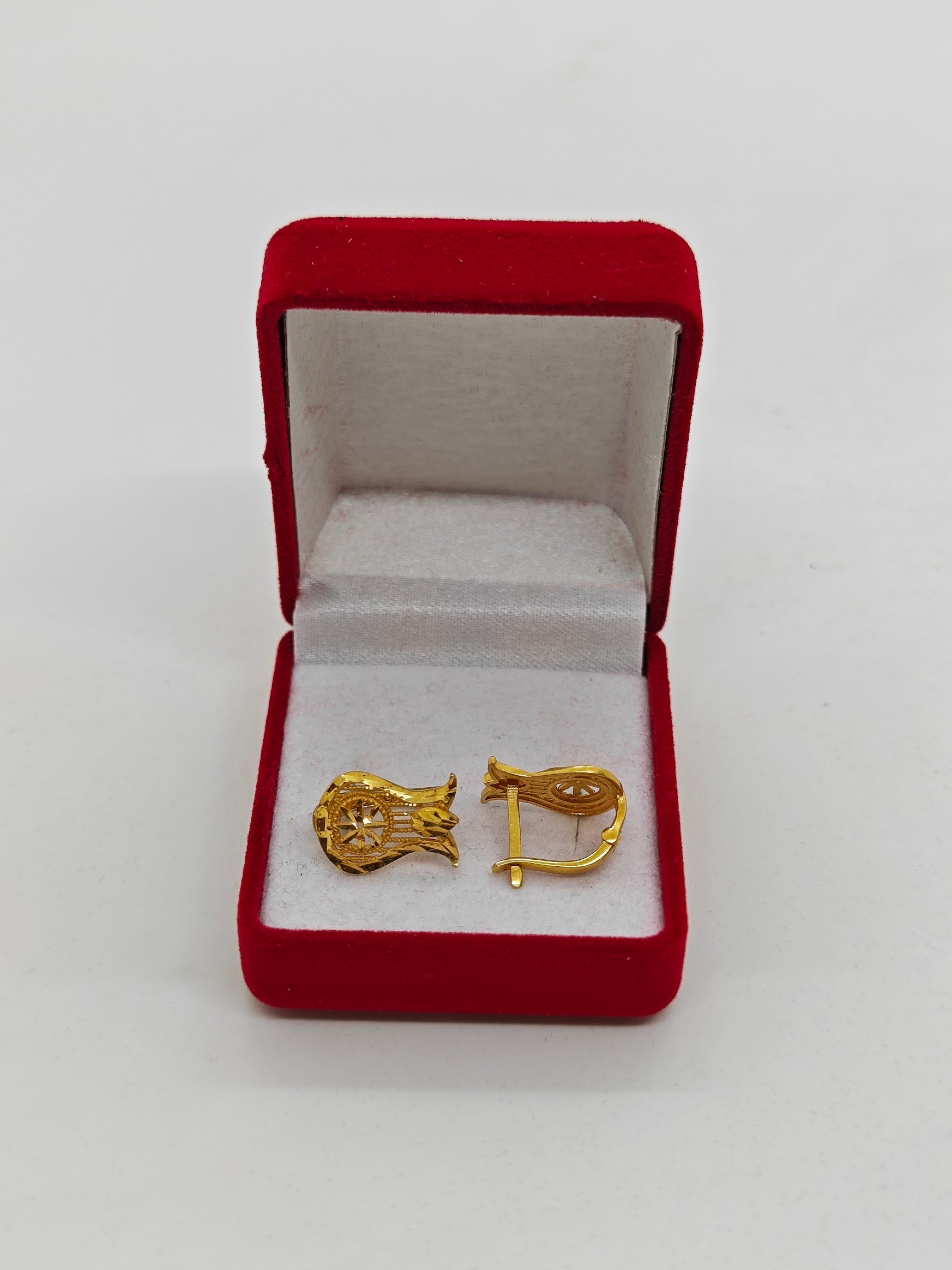 Lale Desenli Başak 22 Ayar Küpe