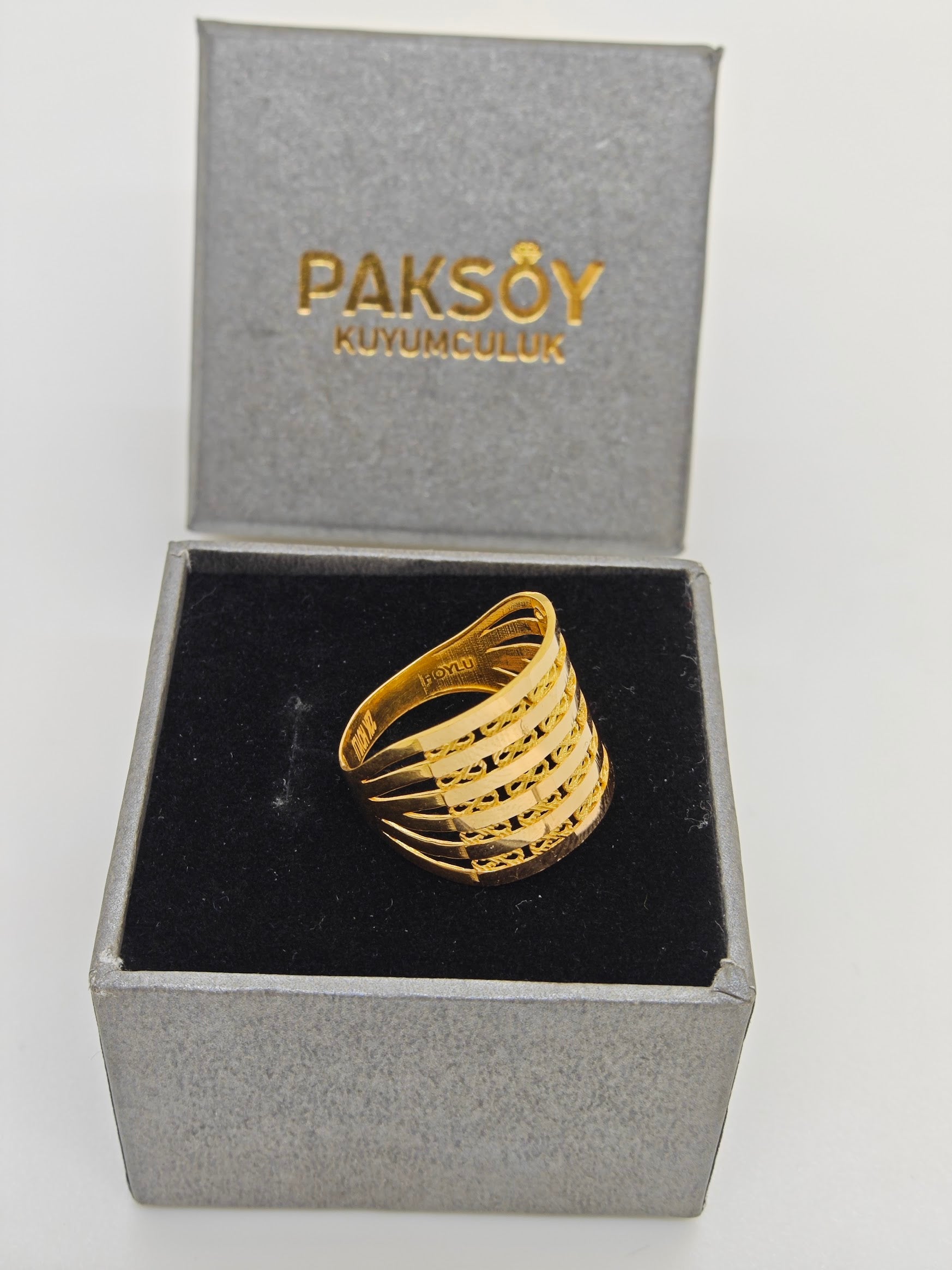 Sonsuzluk Desenli 22 Ayar altın Yüzük 22 Ayar Altın Yüzük Y000592