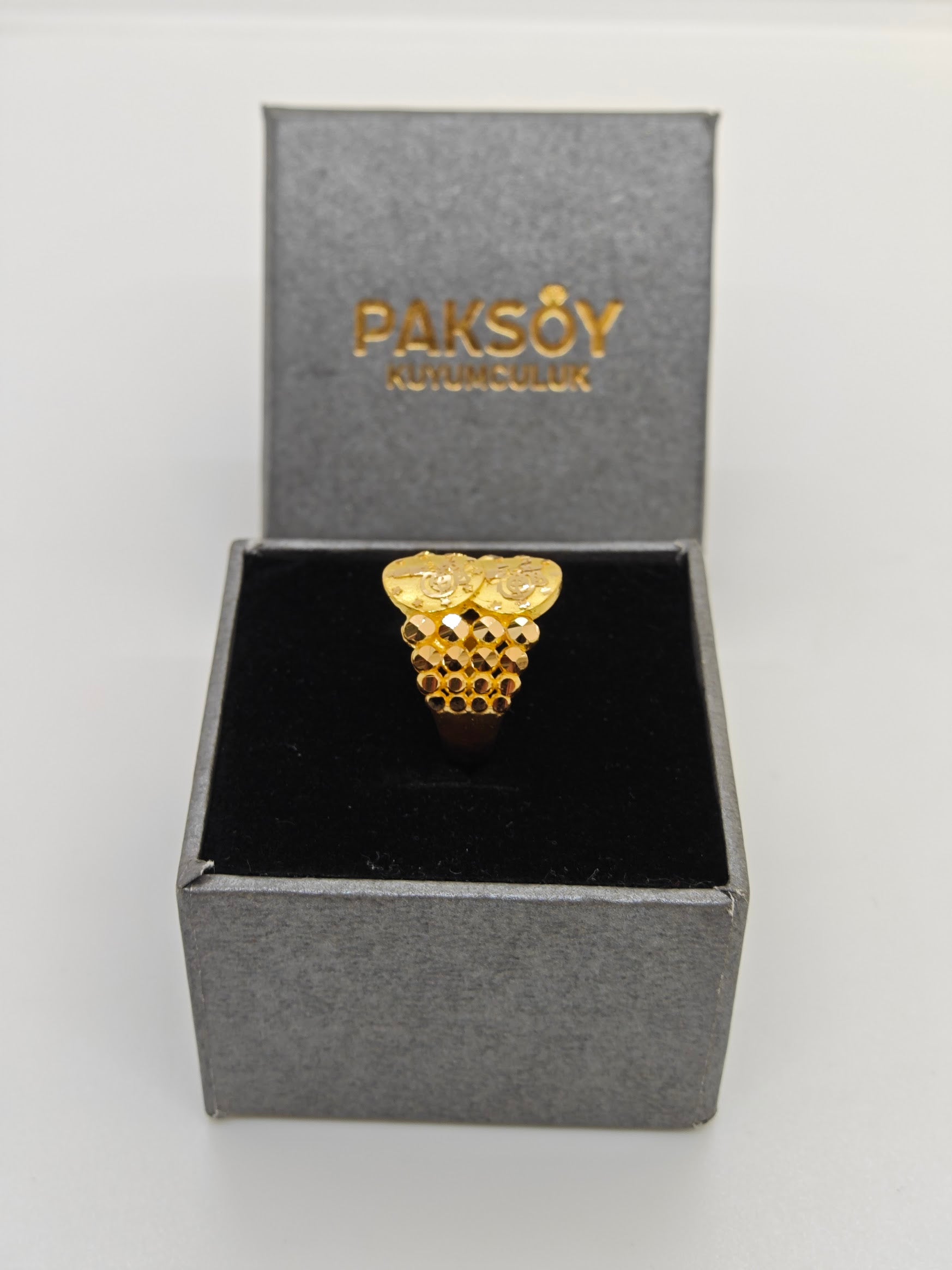 Osmanlı Tuğralı Altın Yüzük 22 Ayar Altın Yüzük Y000603