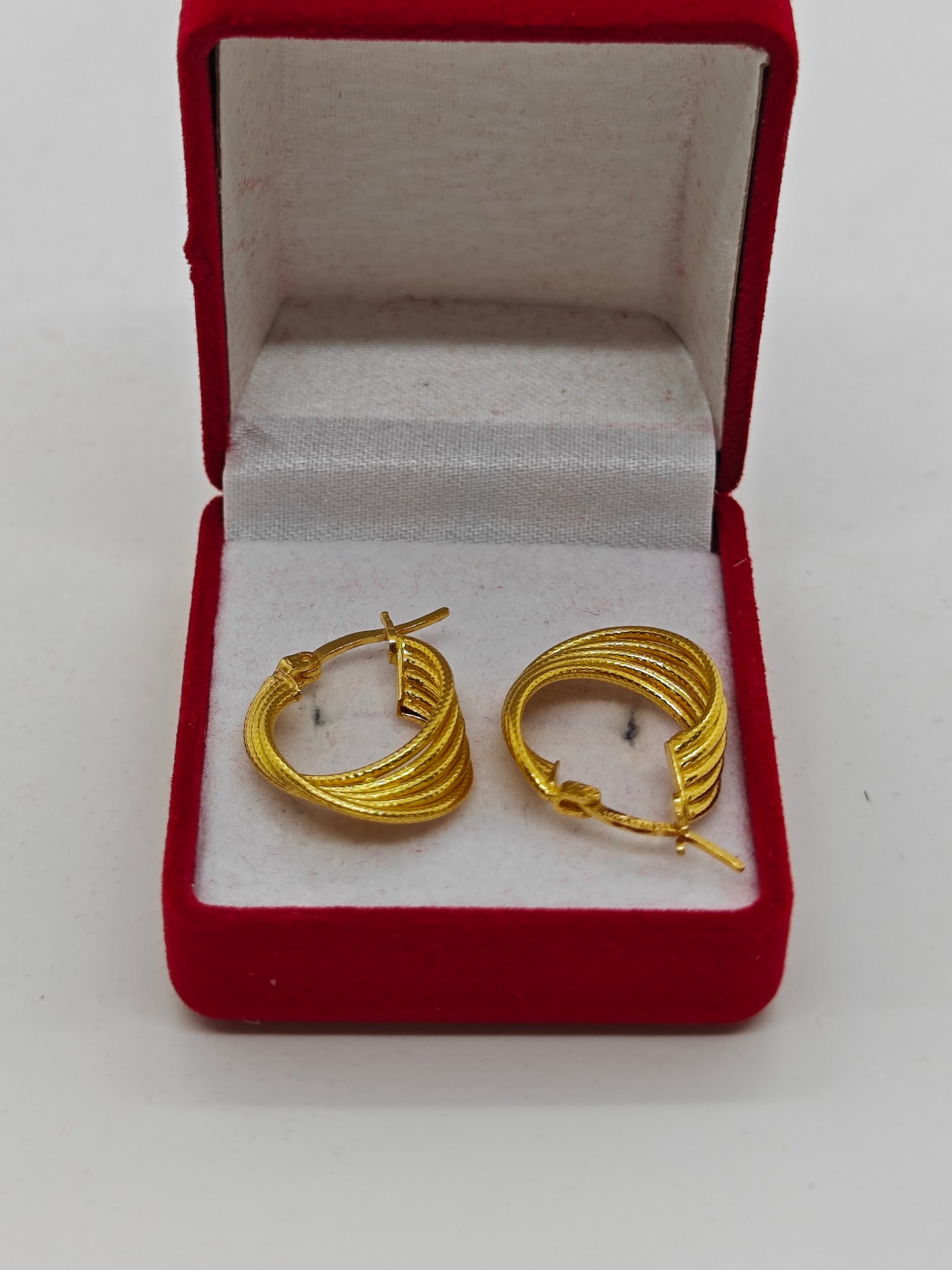 5 Şeritli Halka Küpe 22 Ayar