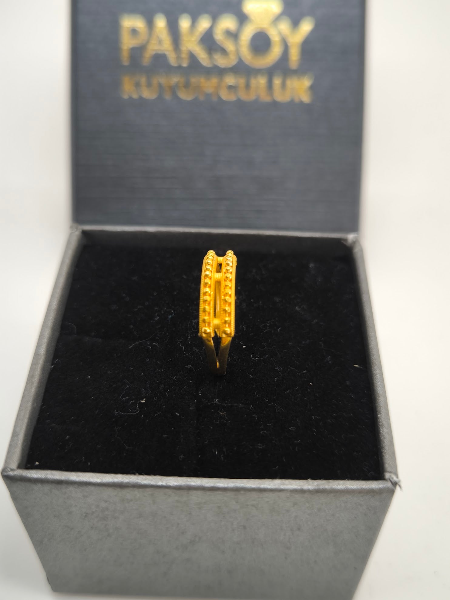 Zarif Desenli Yüzük 22 Ayar Altın Yüzük Y000617