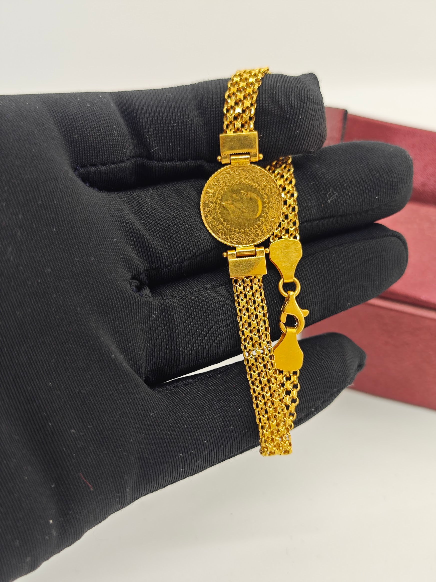 Çeyrekli 22 Ayar Altın Bileklik