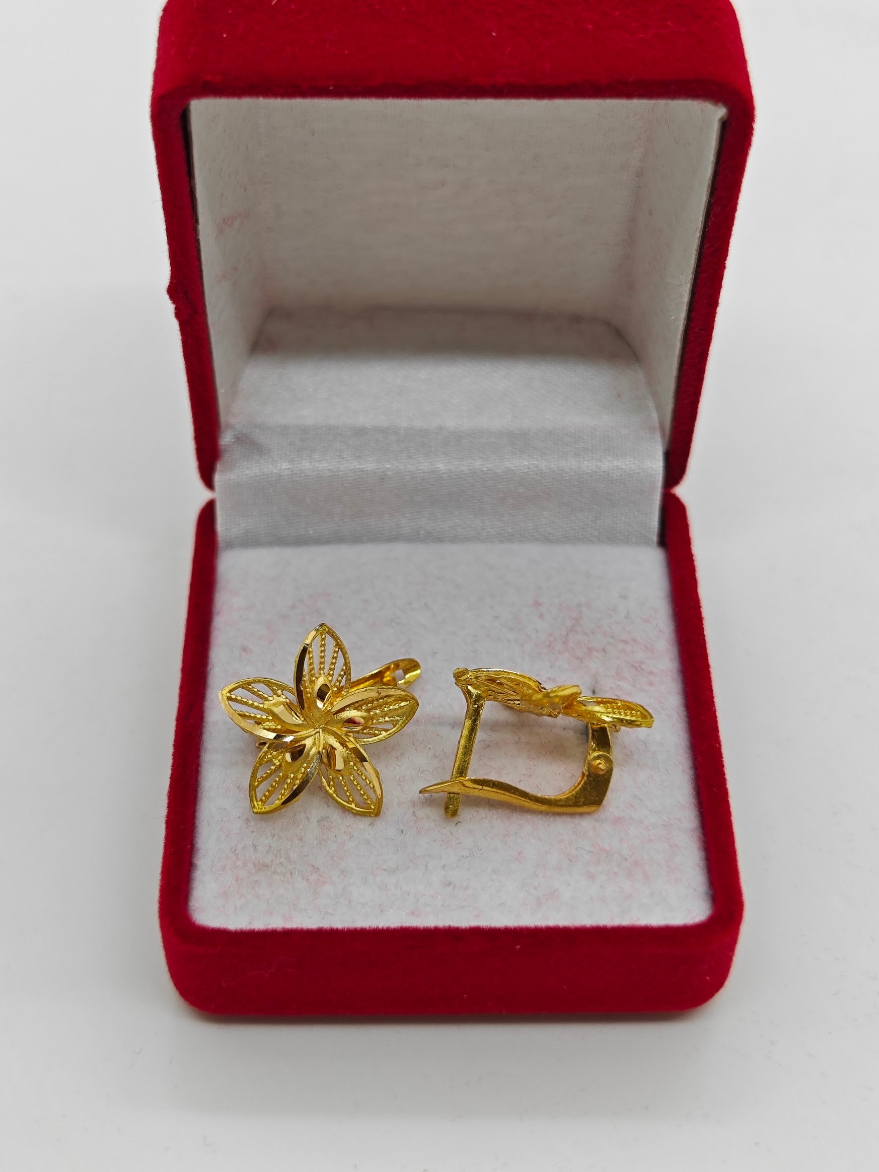 Papatya Desenli 22 Ayar J KÜPE