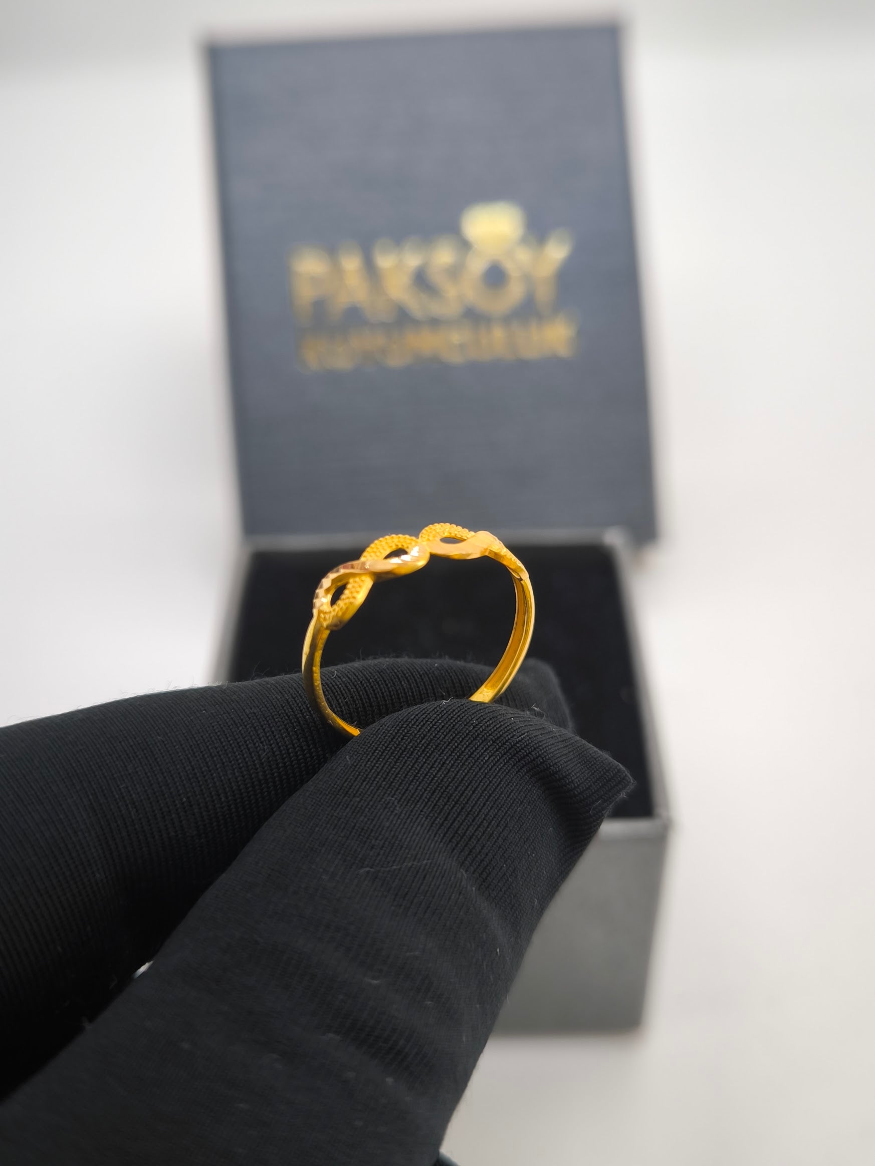 Sonsuzluk Desenli Yüzük 22 Ayar Altın Yüzük Y000642