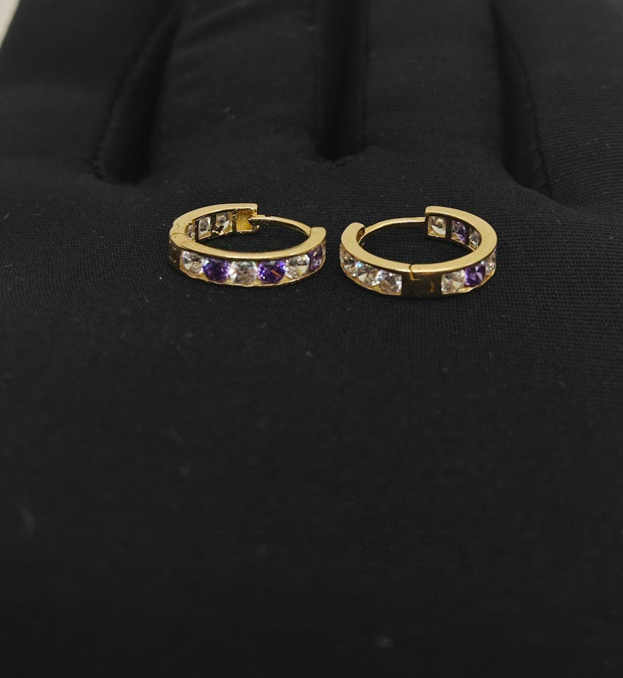 Mavi Taşlı Zarif Ve Şık Çocuk Küpesi