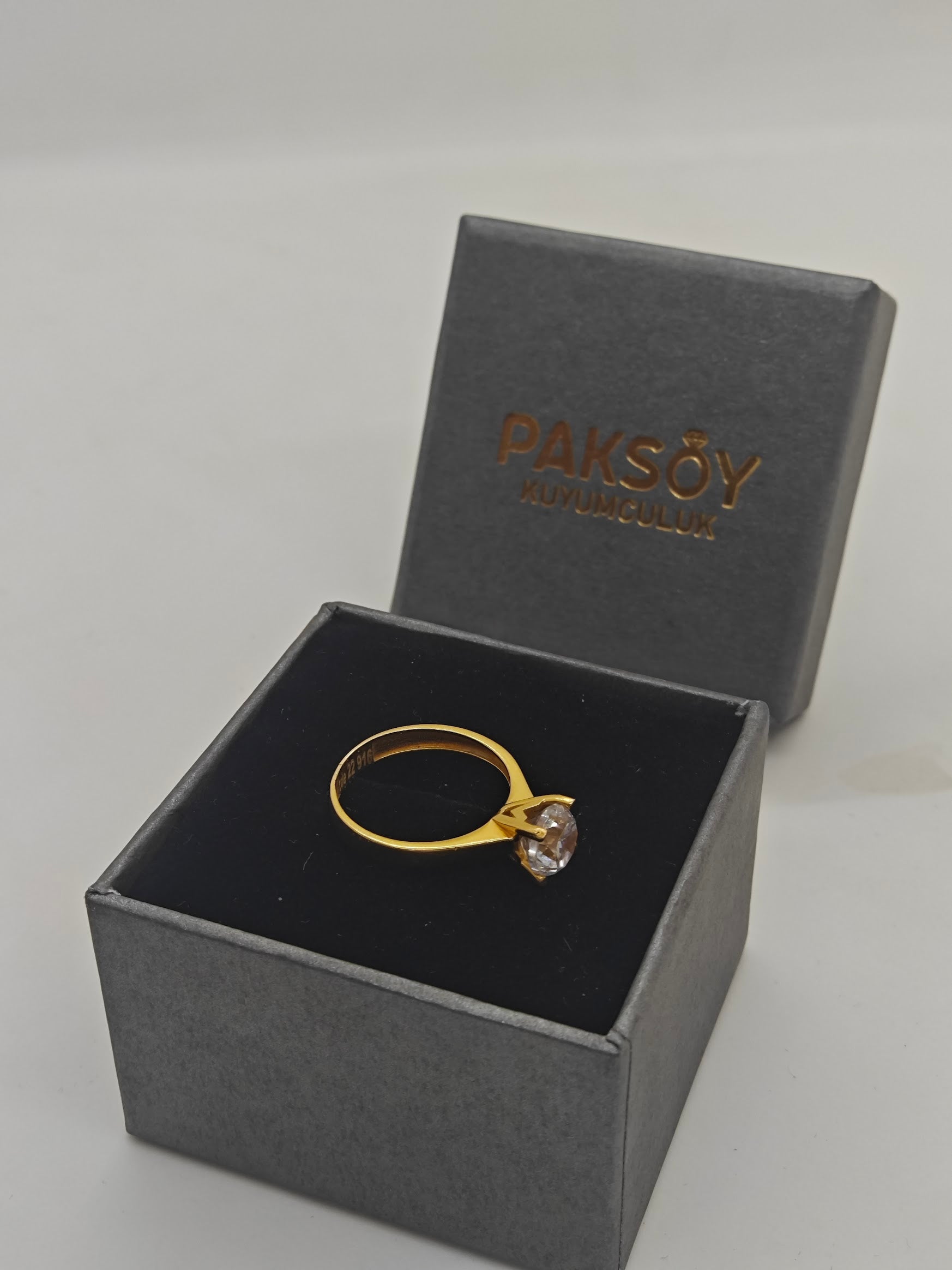 Teş Taş Zarif 22 Ayar Yüzük