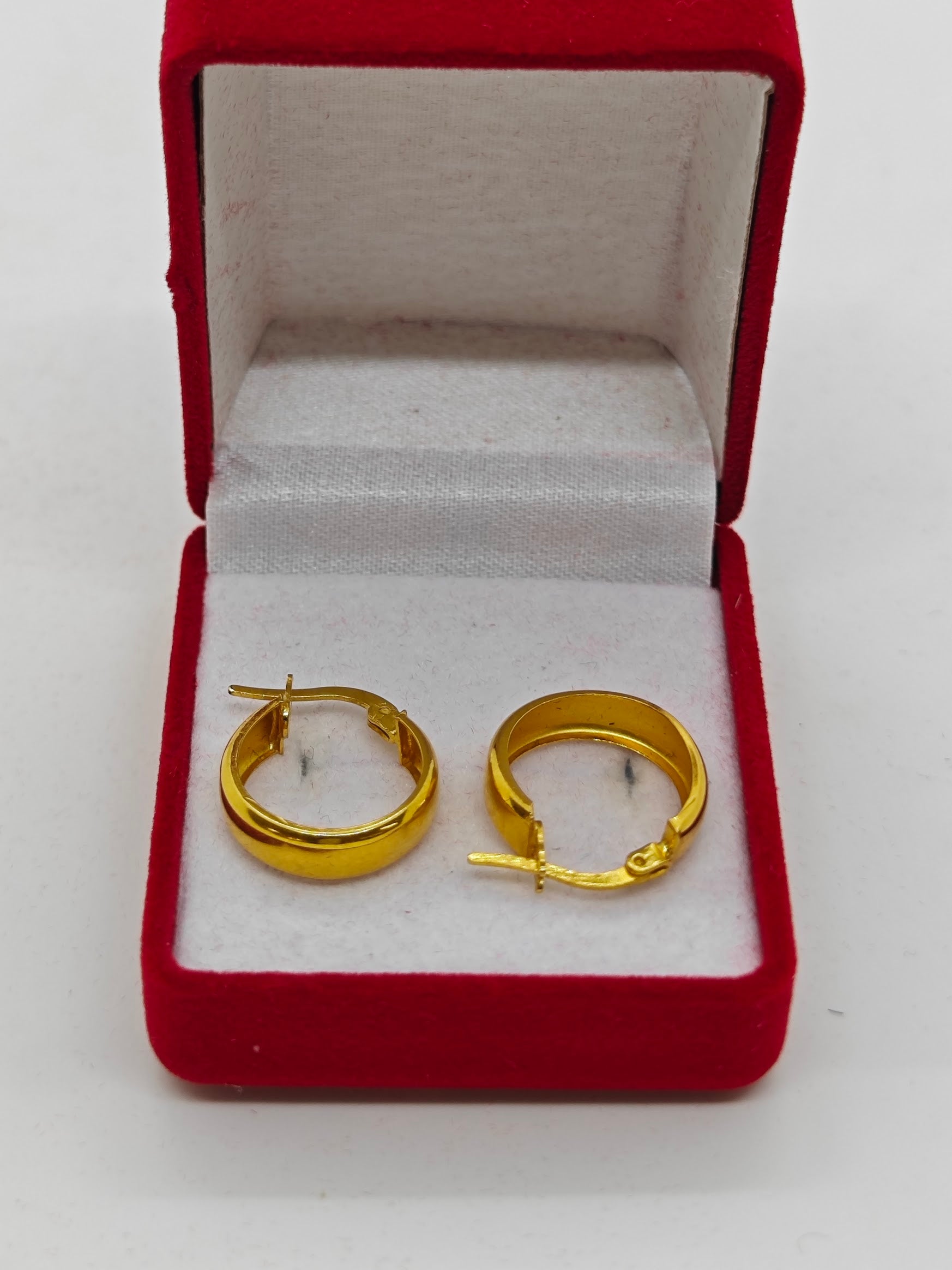 Kalın Halka Küpe 22 Ayar