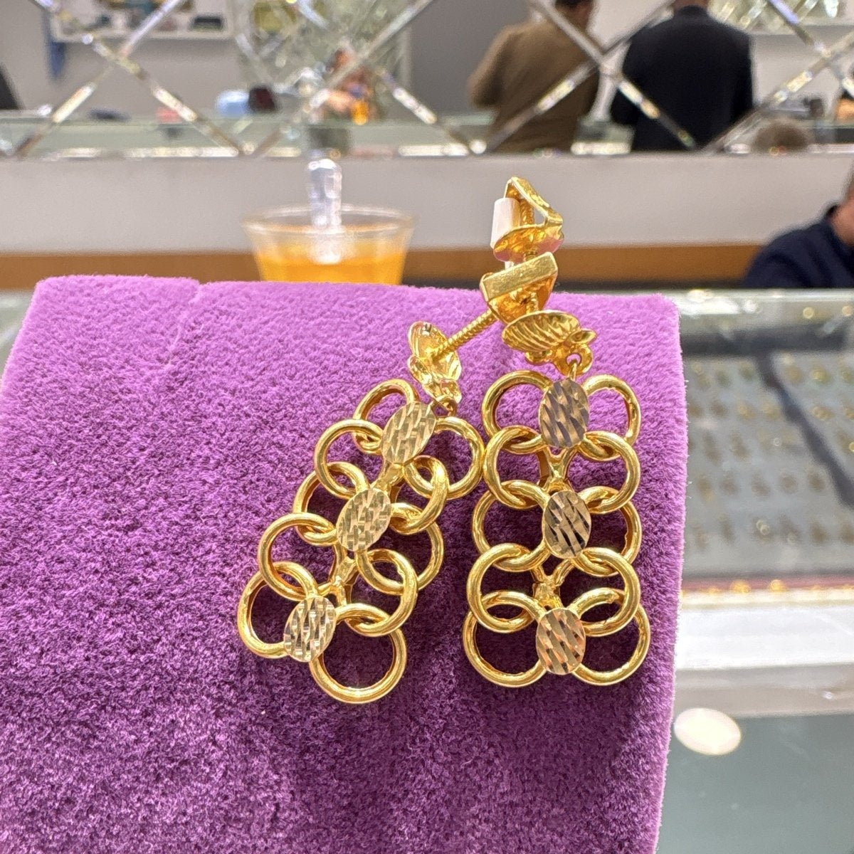 22 Ayar Altın Küpe Prenses Tasarım 3.24gr Kadın - K00875