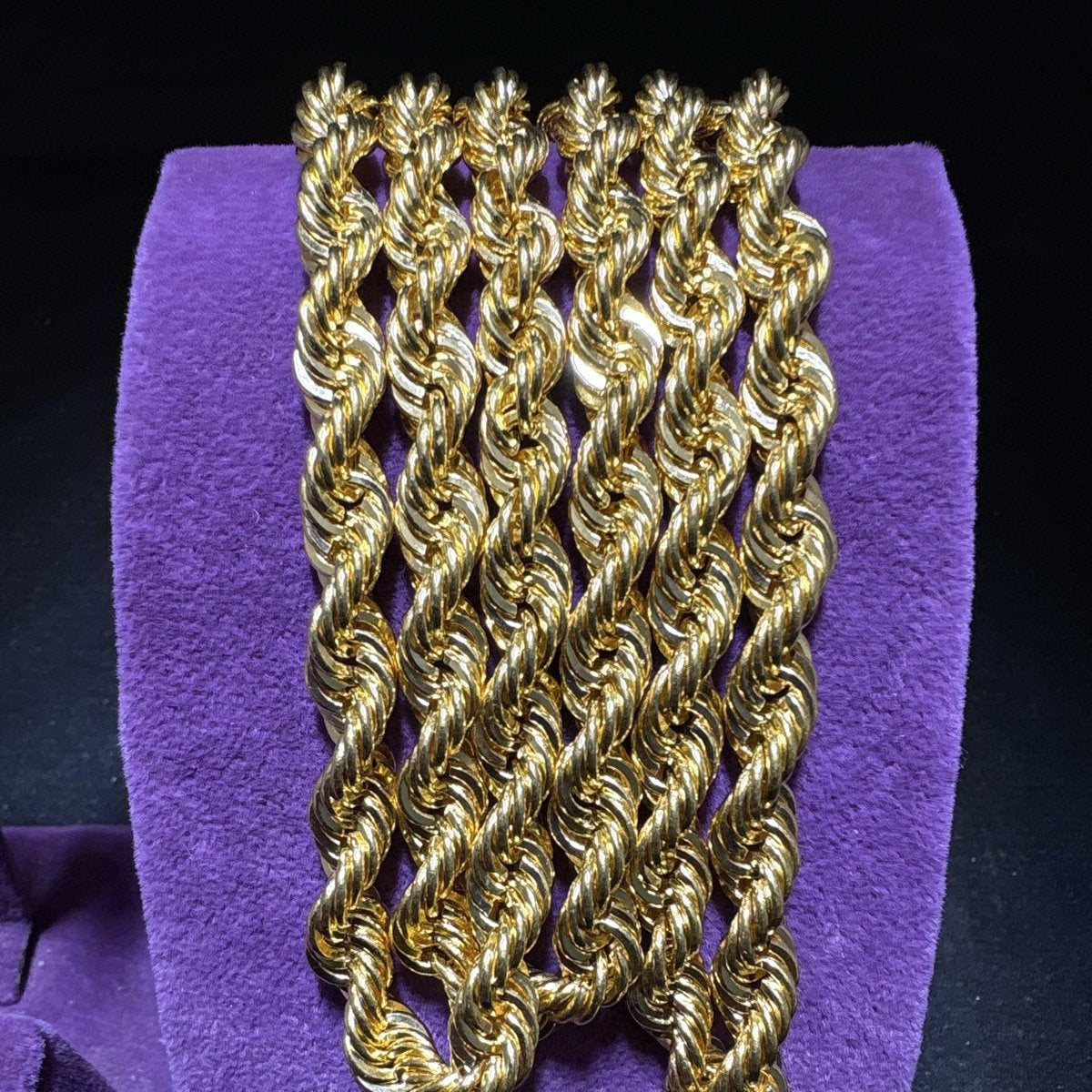 22 Ayar Altın Halat Zincir Özel Tasarım 27.60gr 65 CM - H00189