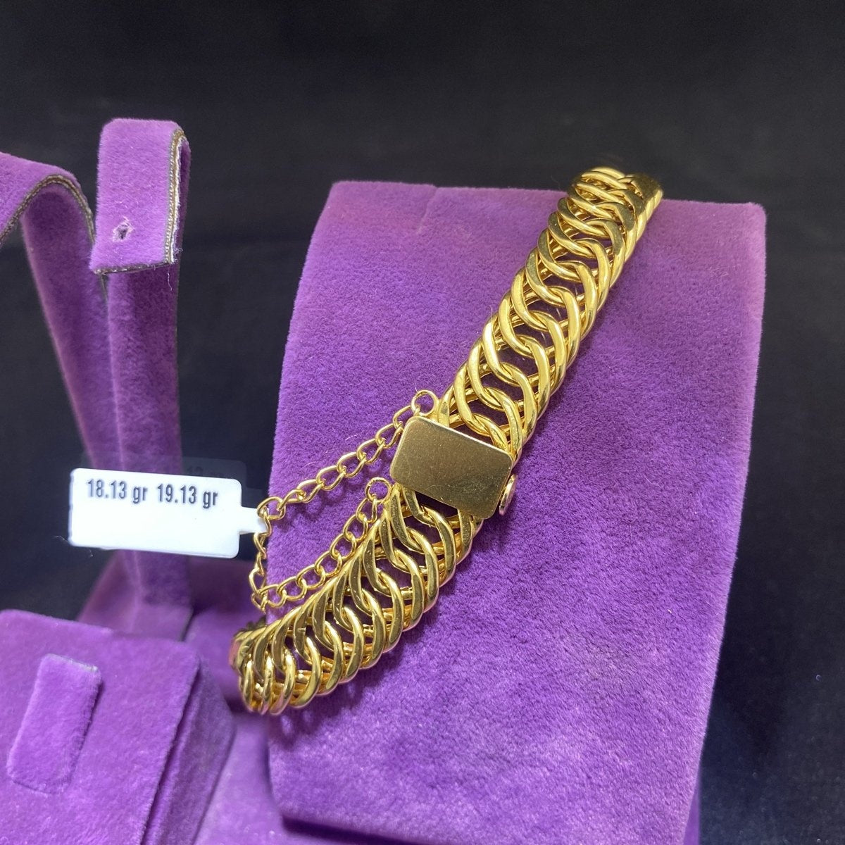 22 Ayar Altın Bileklik Zahit Geyik Özel Tasarım 18.13gr Hediye - B00920