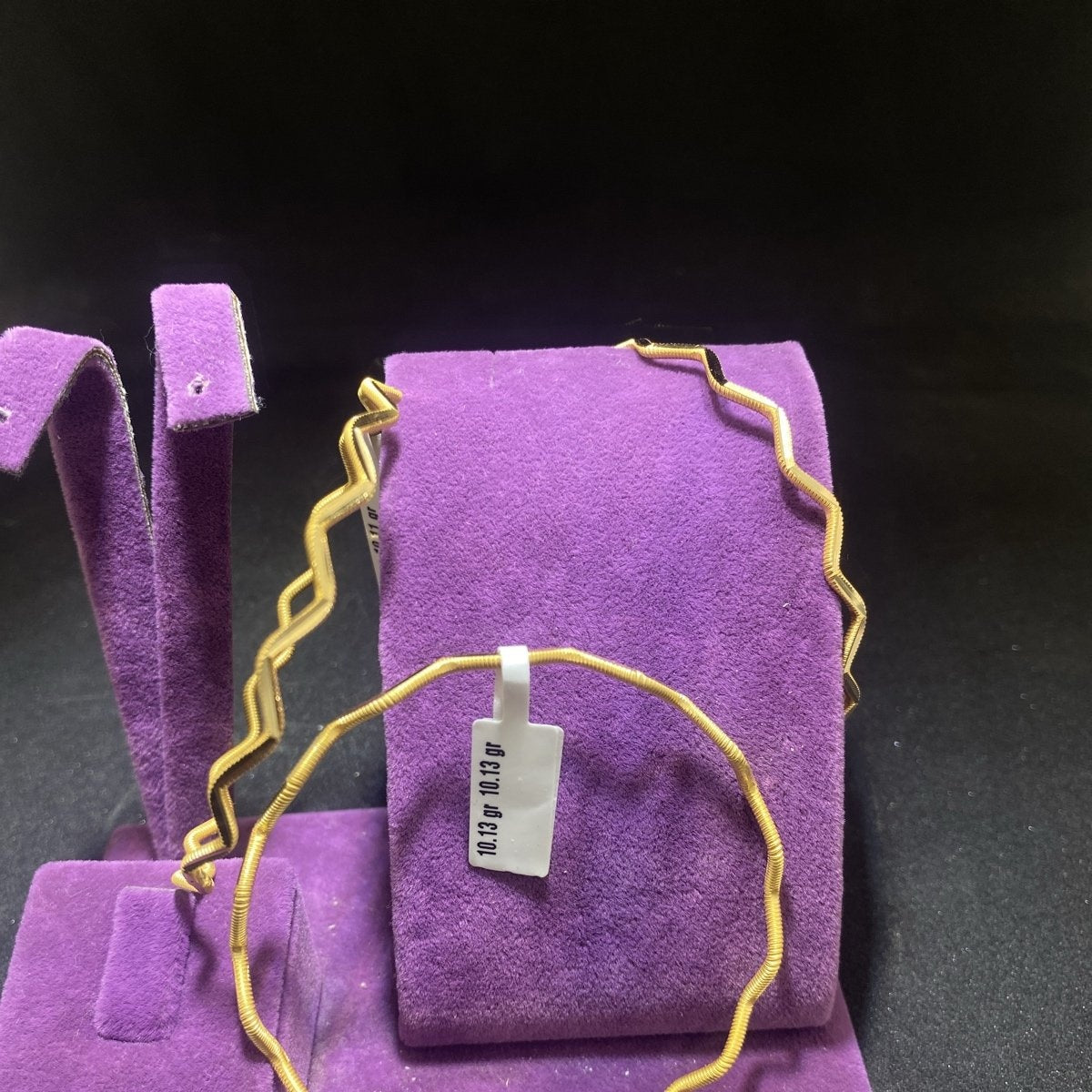 22 Ayar Altın Bilezik Zigzag Ajda Modern Tasarım 10.06gr Kadın - BZ01124