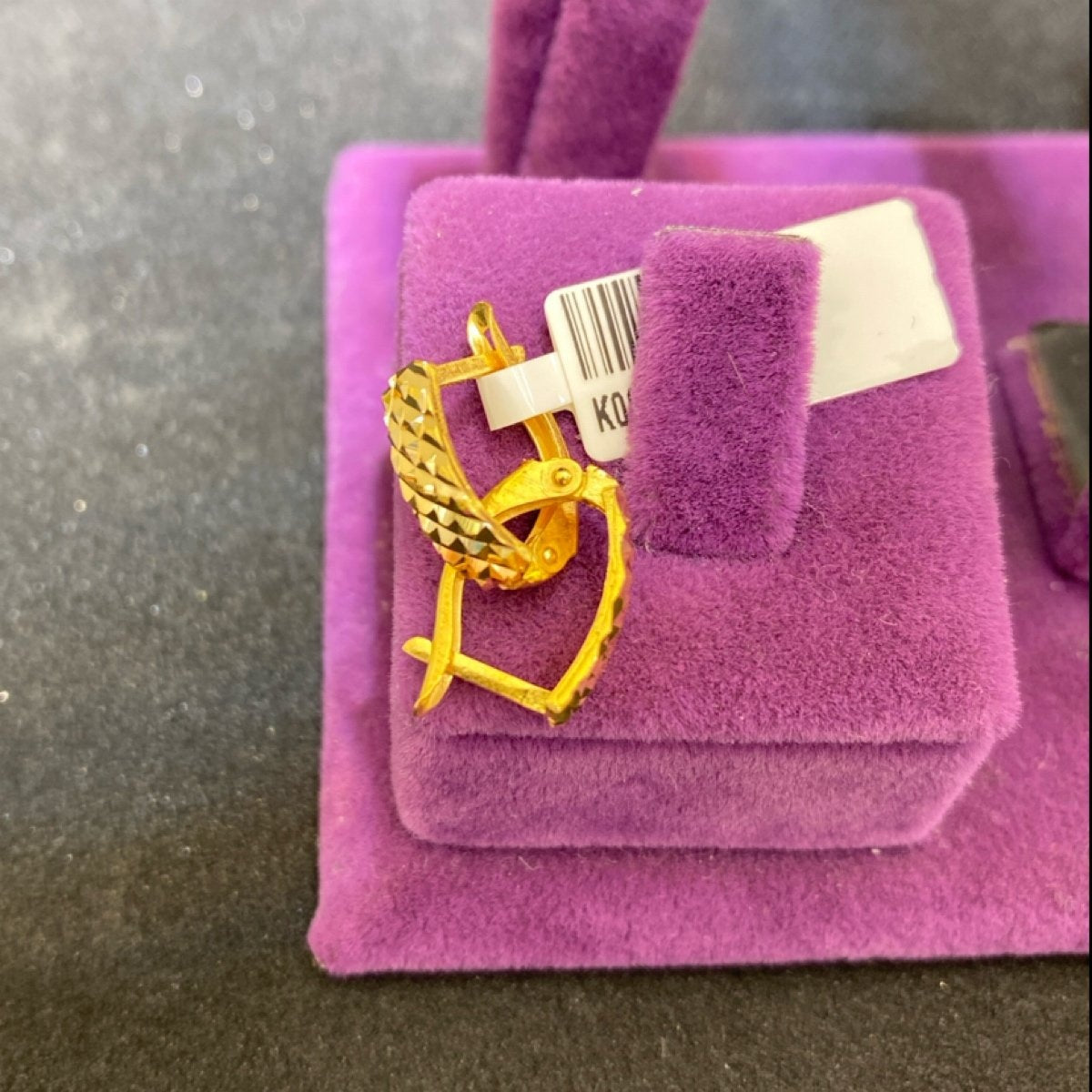 22 Ayar Altın Baklava Dilim Küpe Modern Tasarım 1.88gr Kadın - K00918