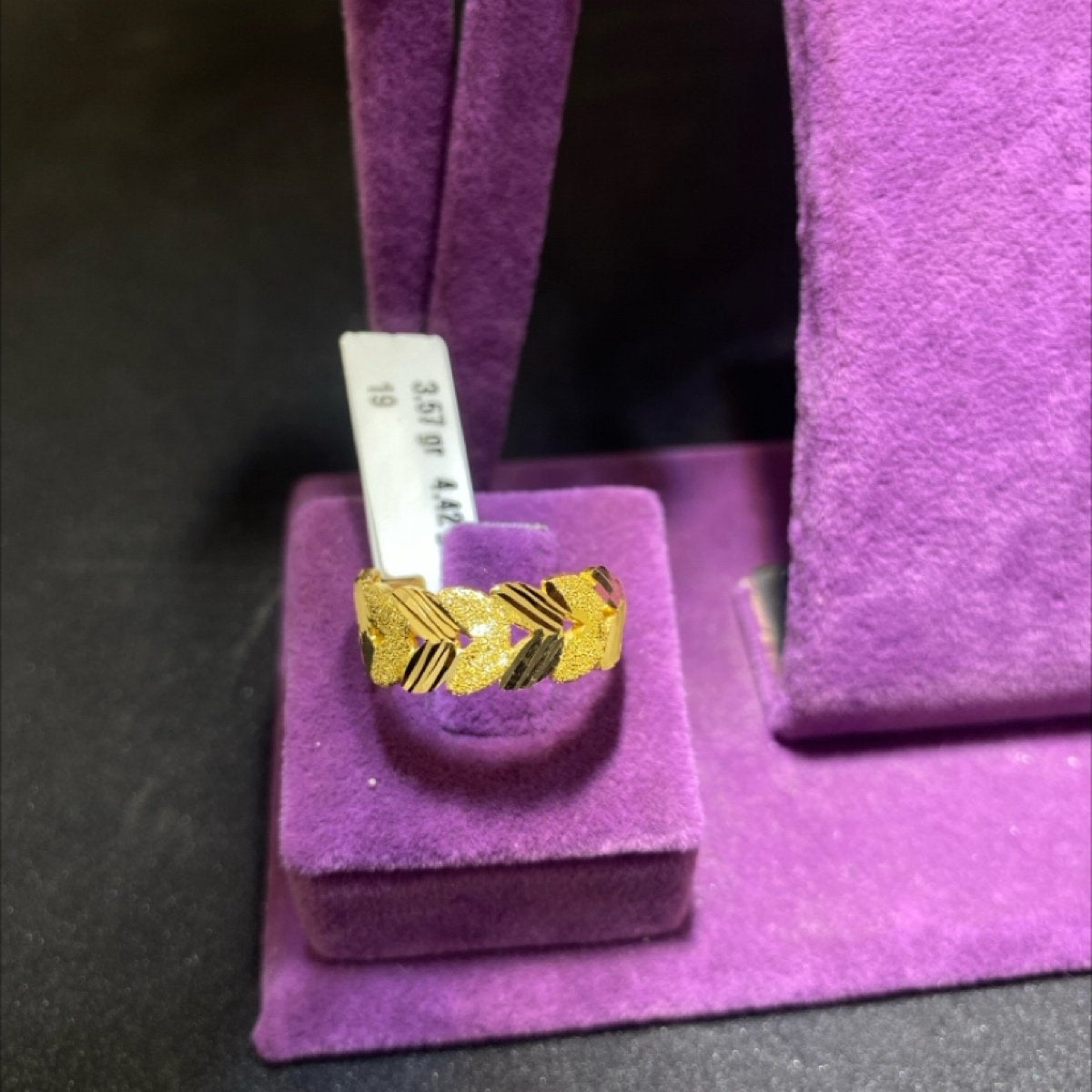 22 Ayar Altın Yüzük Başak Serisi 3.57gr 19 Numara Kadın - Y00961