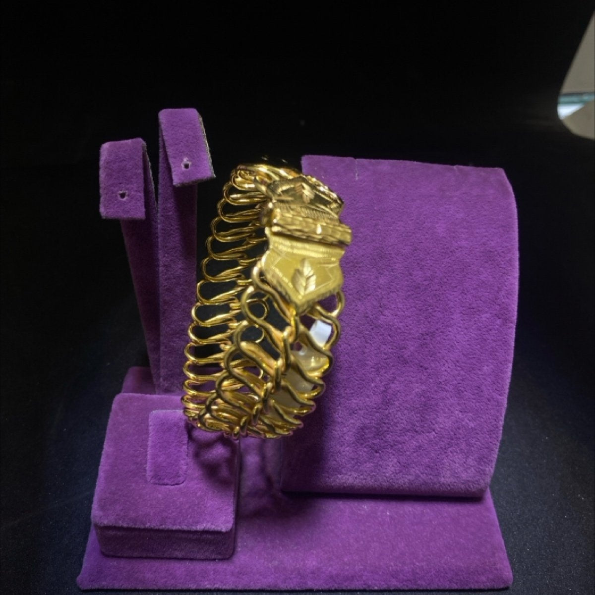 22 Ayar Altın Bilezik Maraş Burması Özel Tasarım 71.16gr Kadın - BZ01146