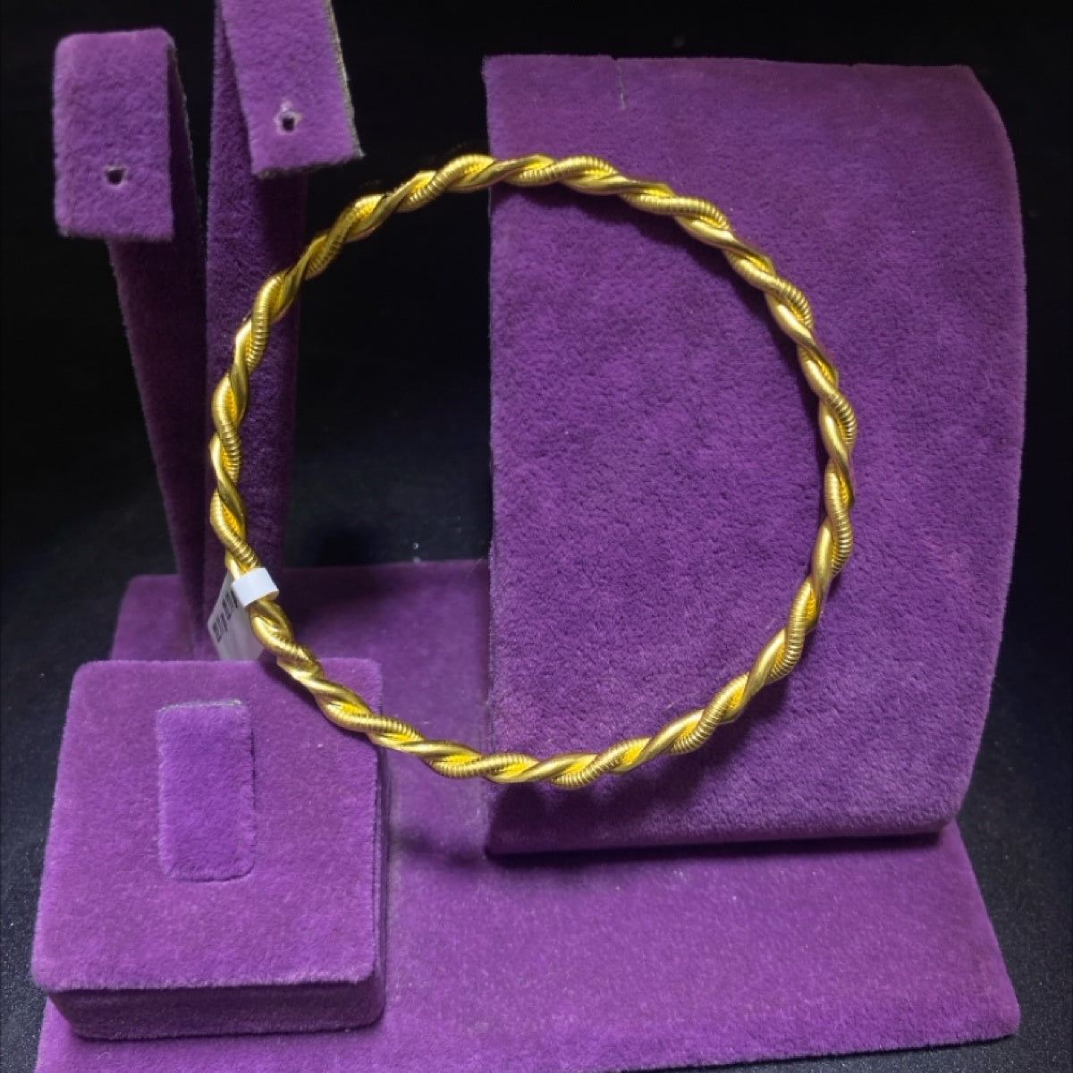 22 Ayar Altın Bilezik Kıvrım Modern Tasarım 22.11gr Kadın - BZ01153