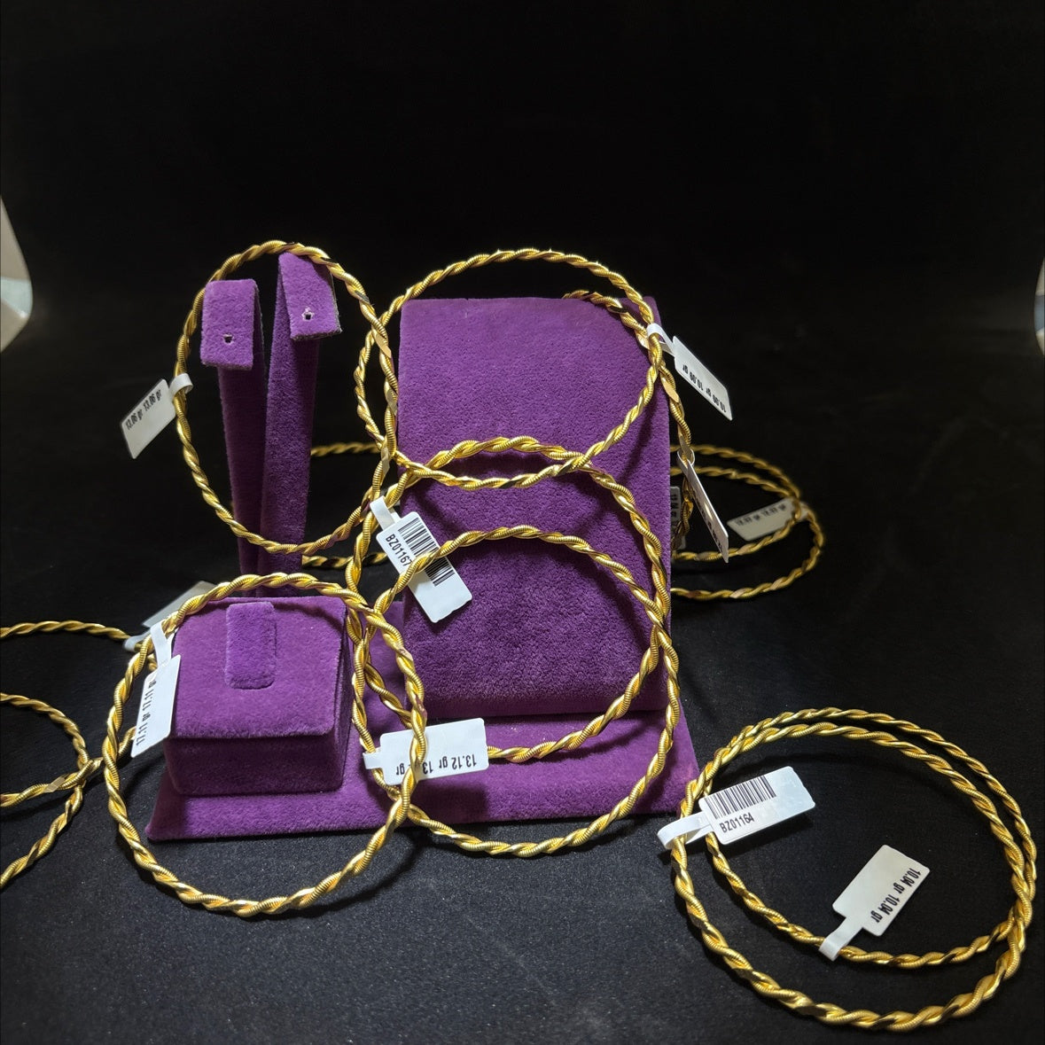 22 Ayar Altın Kıvırcık Bilezik Özel Tasarım 18.09gr Kadın - BZ01167