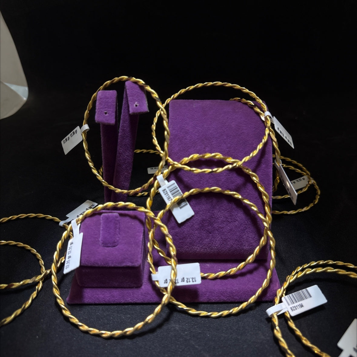 22 Ayar Altın Kıvırcık Bilezik Modern Tasarım 10.09gr Kadın - BZ01161