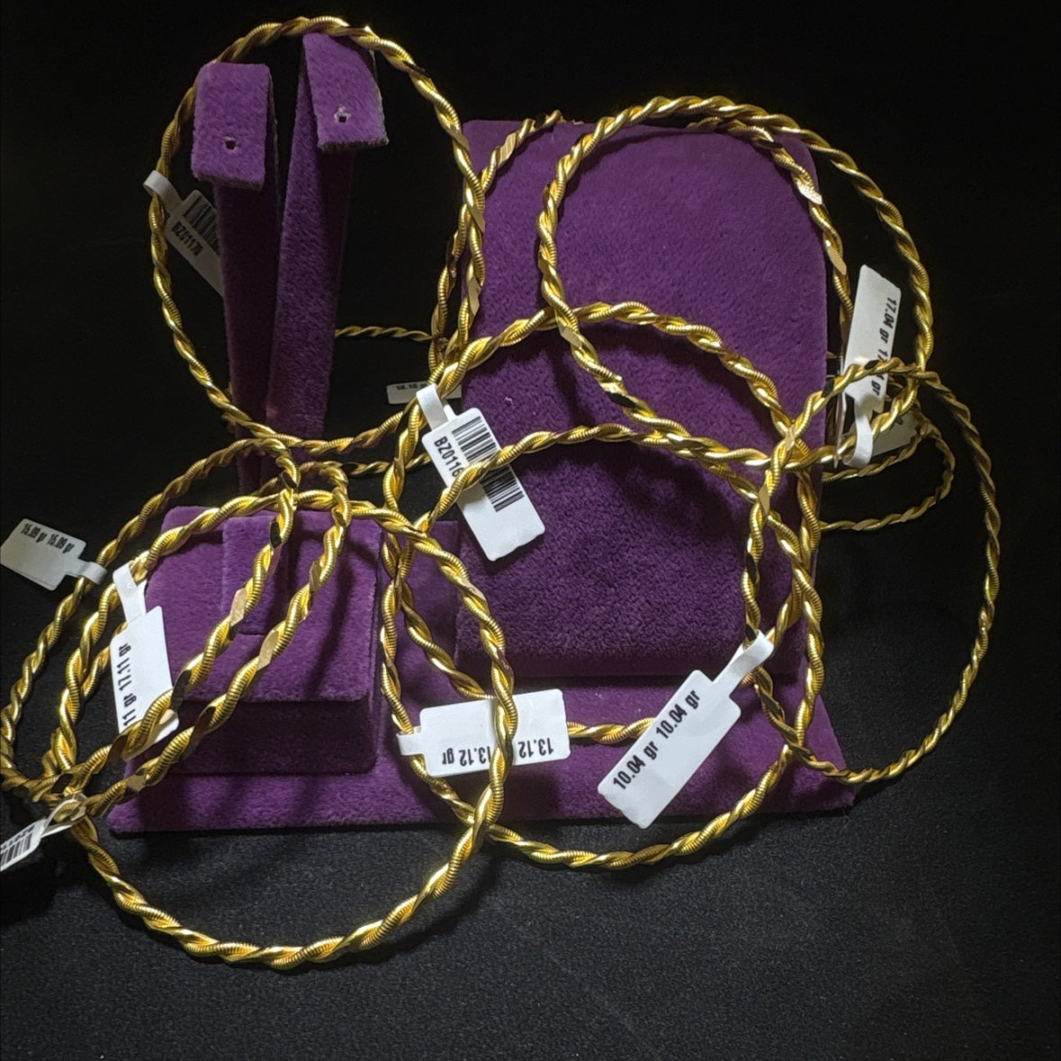 22 Ayar Altın Kıvırcık Bilezik Özel Tasarım 10.04gr Kadın - BZ01157