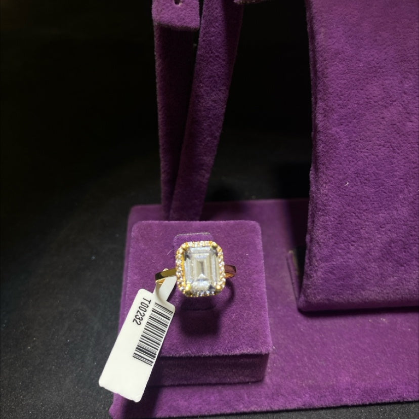 22 Ayar Altın Taşlı Yüzük Özel Tasarım 2.86gr 14 Numara Kadın - T00232