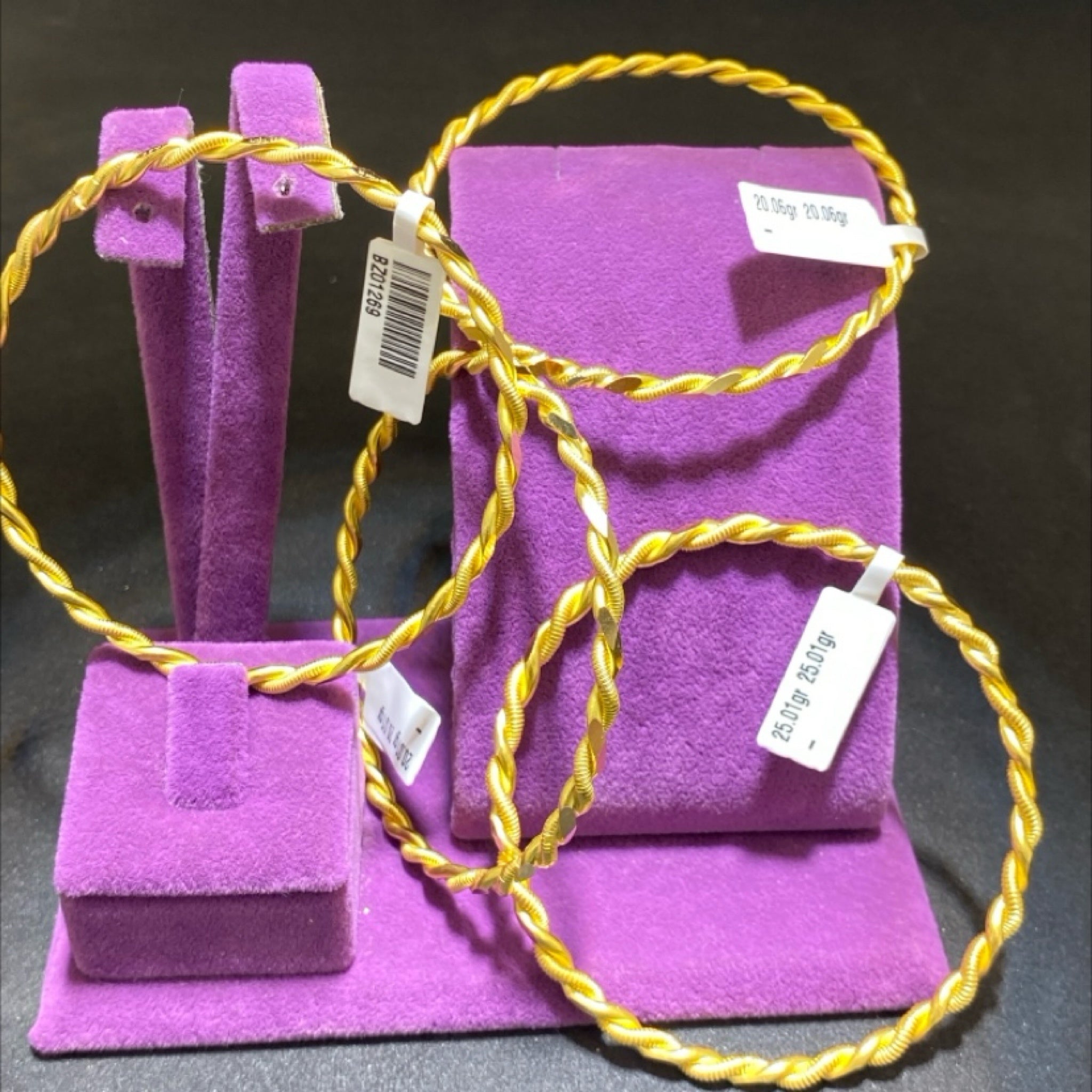 22 Ayar Altın Bilezik Kıvırcık Özel Tasarım 25.01gr Kadın - BZ01270