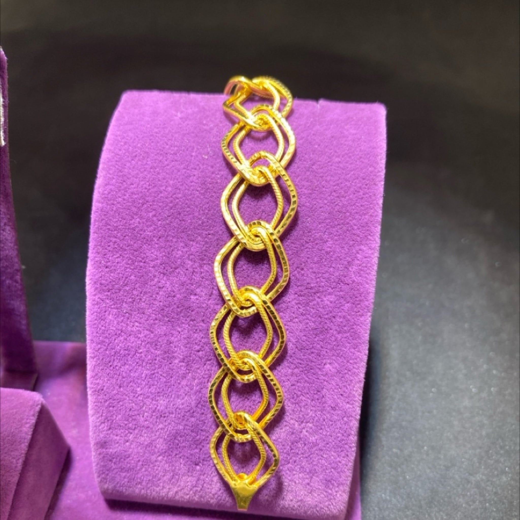 22 Ayar Altın Bileklik Samanyolu Modern Tasarım 10.41gr 20 CM Kadın - B00987