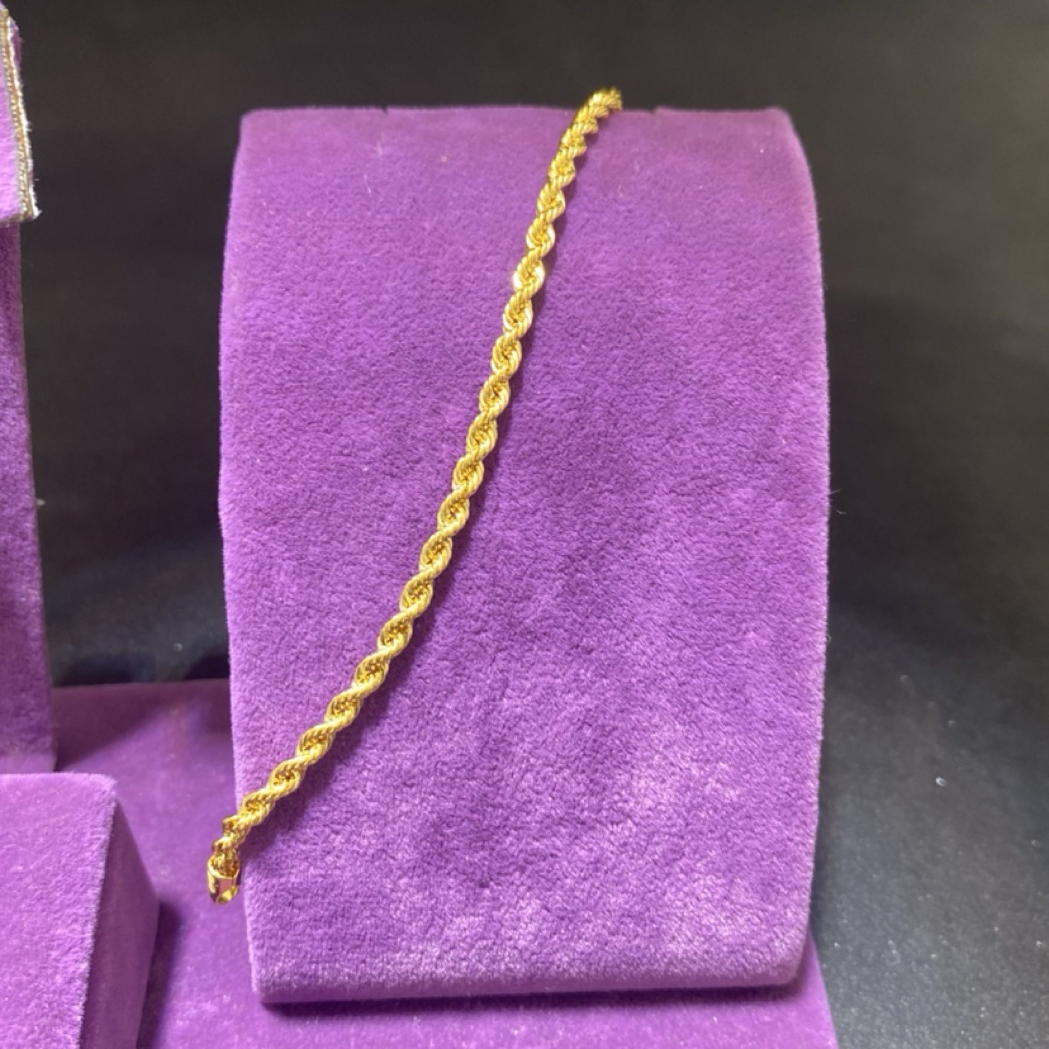 22 Ayar Altın Halat Zincir Özel Tasarım 4.31gr 55 CM Kadın Hediye - H00203