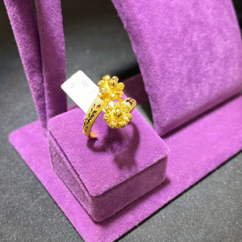 22 Ayar Altın Yüzük Dorika Modern Tasarım 4.39gr 16 Numara - Y01046