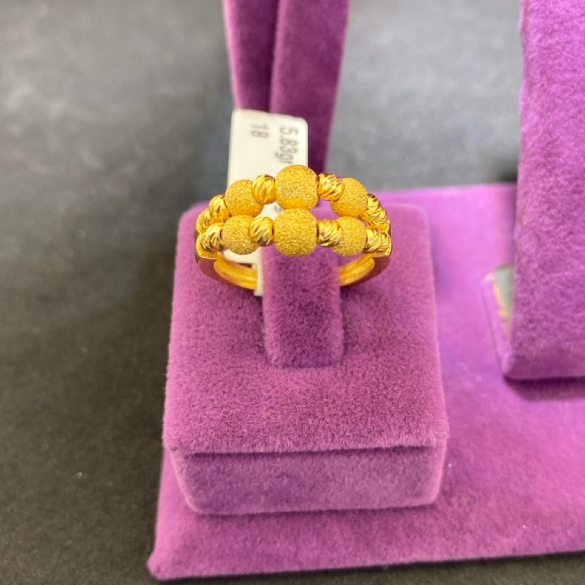 22 Ayar Altın Yüzük Dorika Modern Tasarım 5.83gr 18 Numara - Y01042