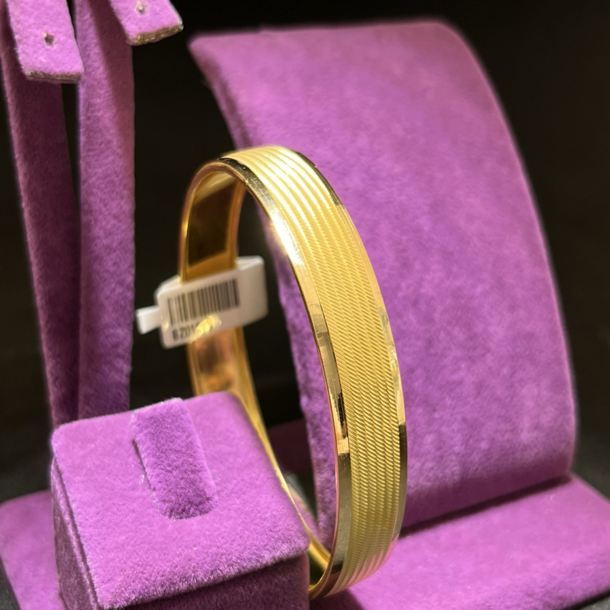 22 Ayar Altın Bilezik Hasırlı Modern Tasarım 10.72gr Kadın - BZ01221