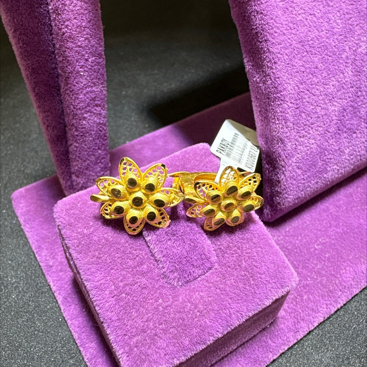 22 Ayar Altın Küpe Zarif Tasarım 3.15gr - K000667