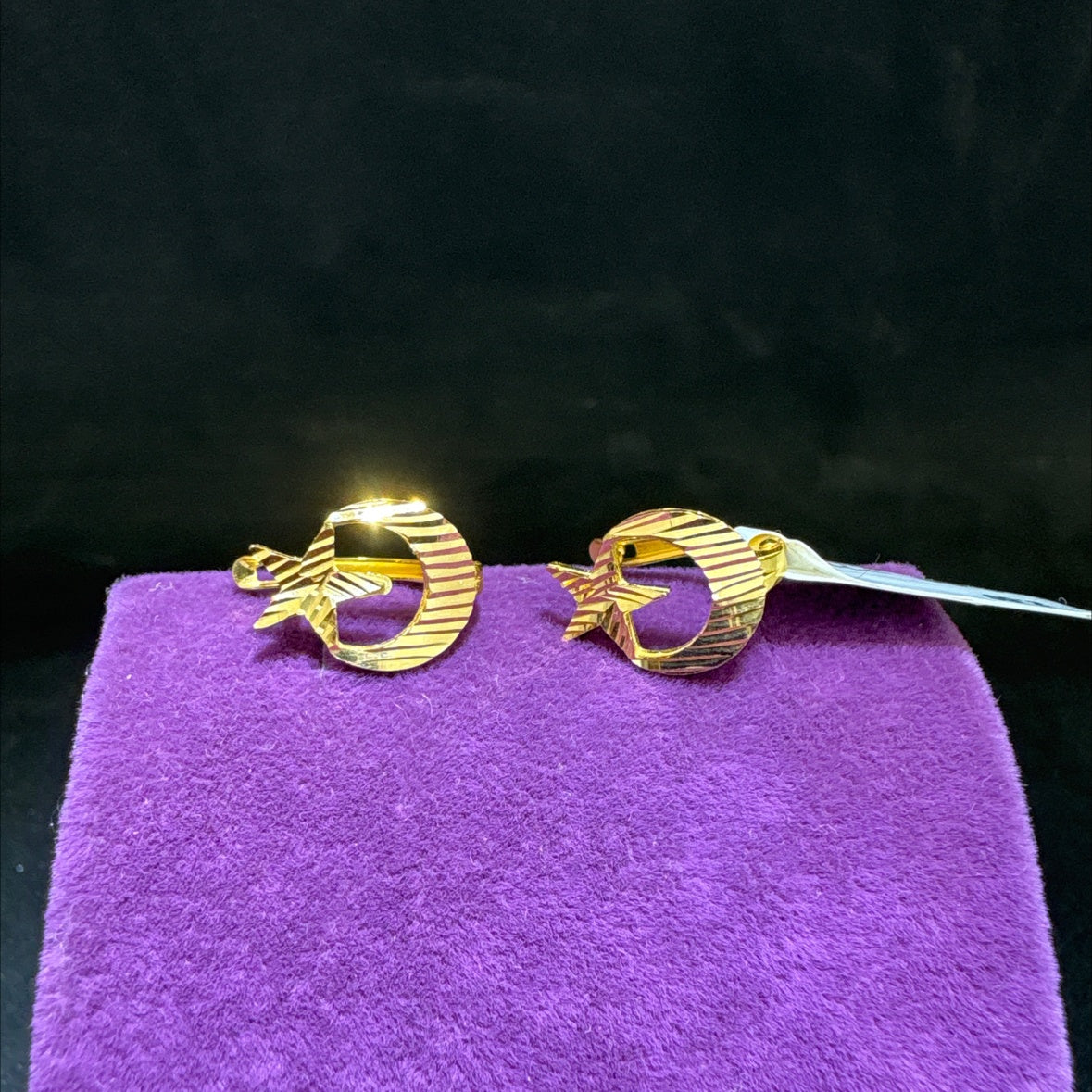 22 Ayar Altın Küpe Modern Tasarım 2.60gr - K000680