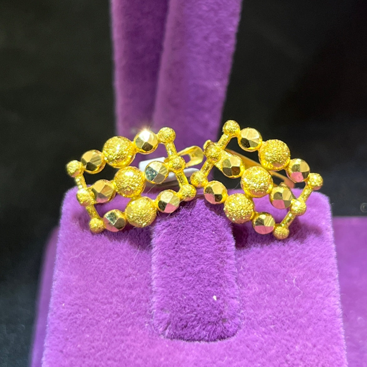 22 Ayar Altın Küpe Dorikalı J Modern Tasarım 3.97gr Kadın - K00854