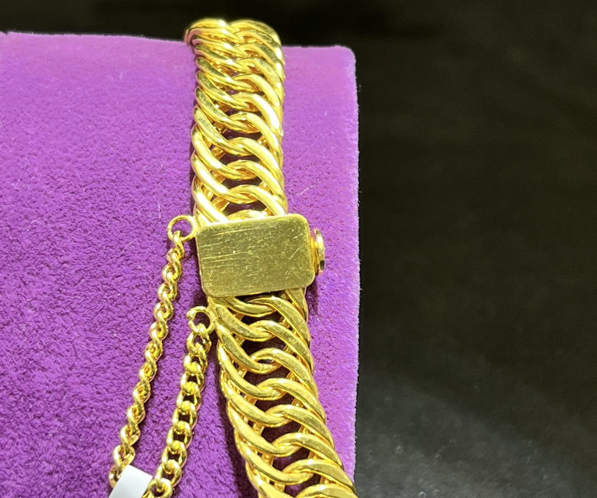 22 Ayar Altın Bileklik Modern Tasarım 8.29gr Kadın - B00948