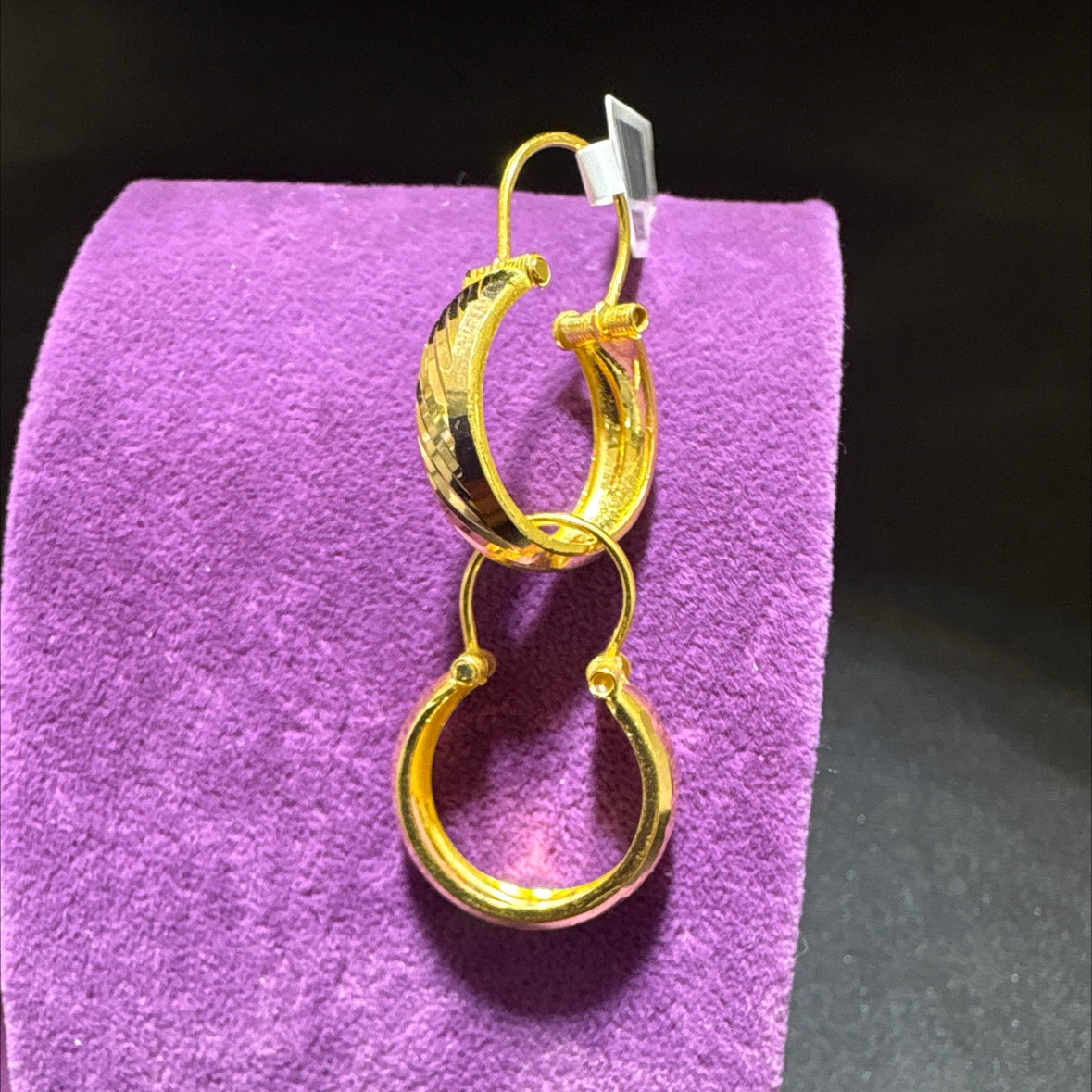 22 Ayar Altın Küpe Maraş Halkası El İşi 2.75gr Kadın - K00993