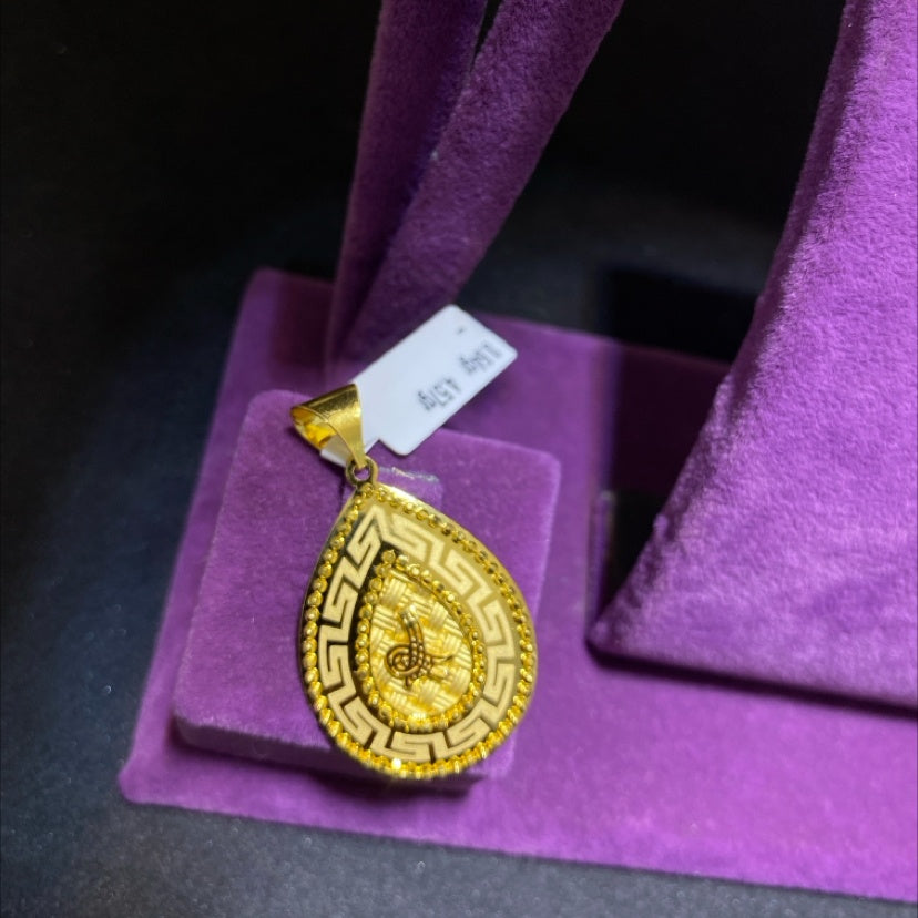 22 Ayar Altın Kolye Ucu Versace Model 3.64gr Hediye - C00271