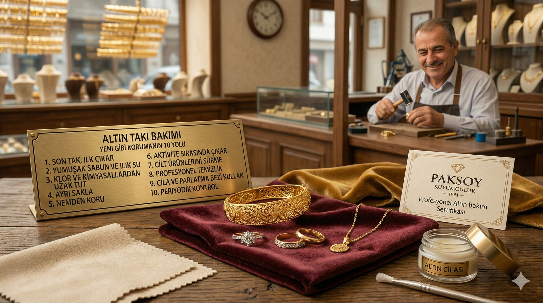 Altın Takı Bakımı: Altın Takılarınızı Yeni Gibi Korumanın 10 Yolu
