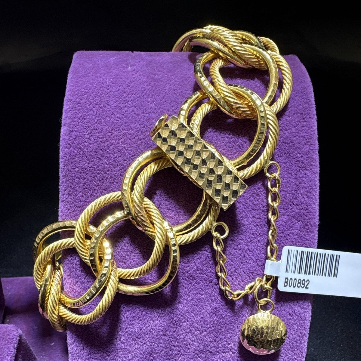 22 Ayar Altın Bileklik Samanyolu Özel Tasarım 25.12gr Hediye - B00892