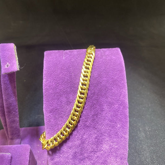 22 Ayar Altın Bileklik Saygılı Özel Tasarım 7.55gr 19 CM - B00906