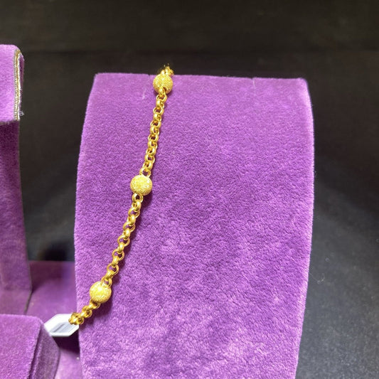 22 Ayar Altın Tohumlu Bileklik Özel Tasarım 4.26gr Kadın - B00917