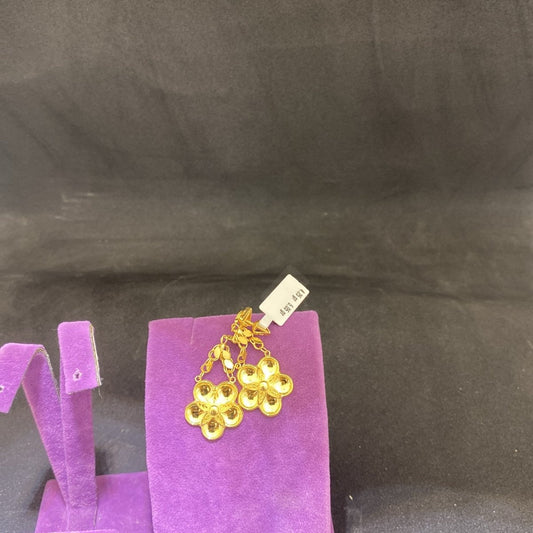 22 Ayar Altın Küpe Gül Özel Tasarım 4.25gr Kadın - K00893