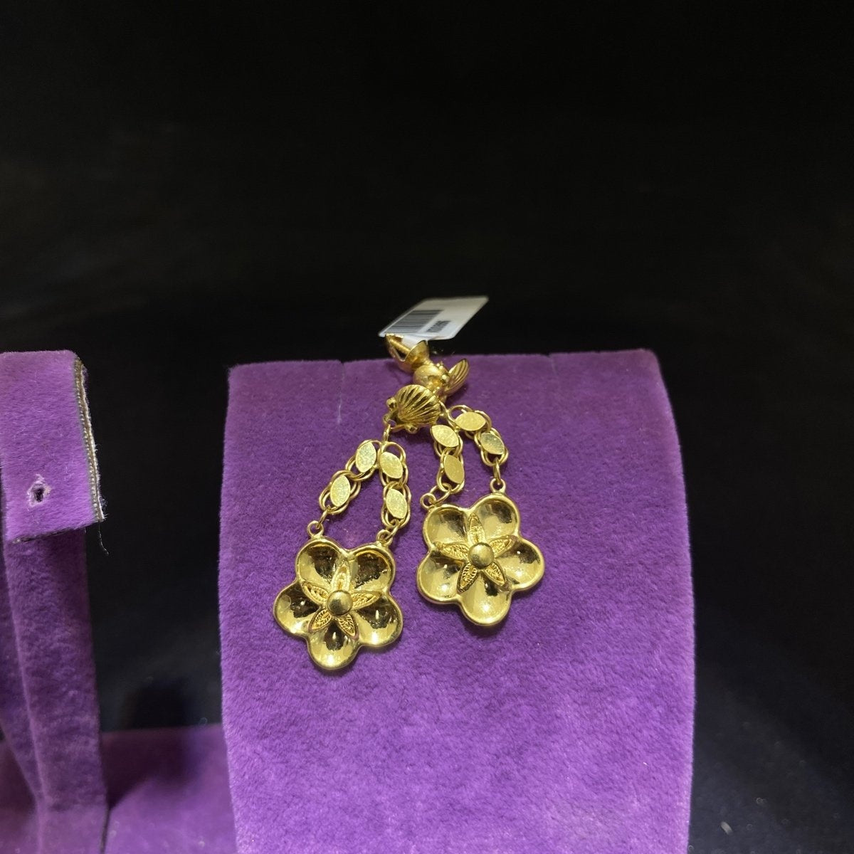 22 Ayar Altın Küpe Zahit Geyik Modern Tasarım 3.68gr Kadın - K00886