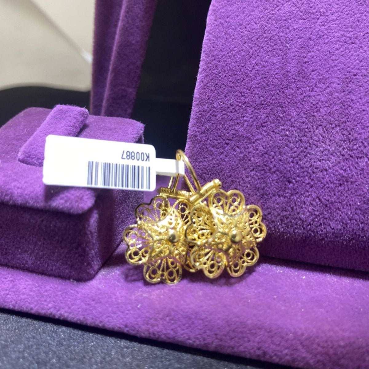 22 Ayar Altın Küpe Zahit Geyik Özel Tasarım 4.94gr Kadın - K00887