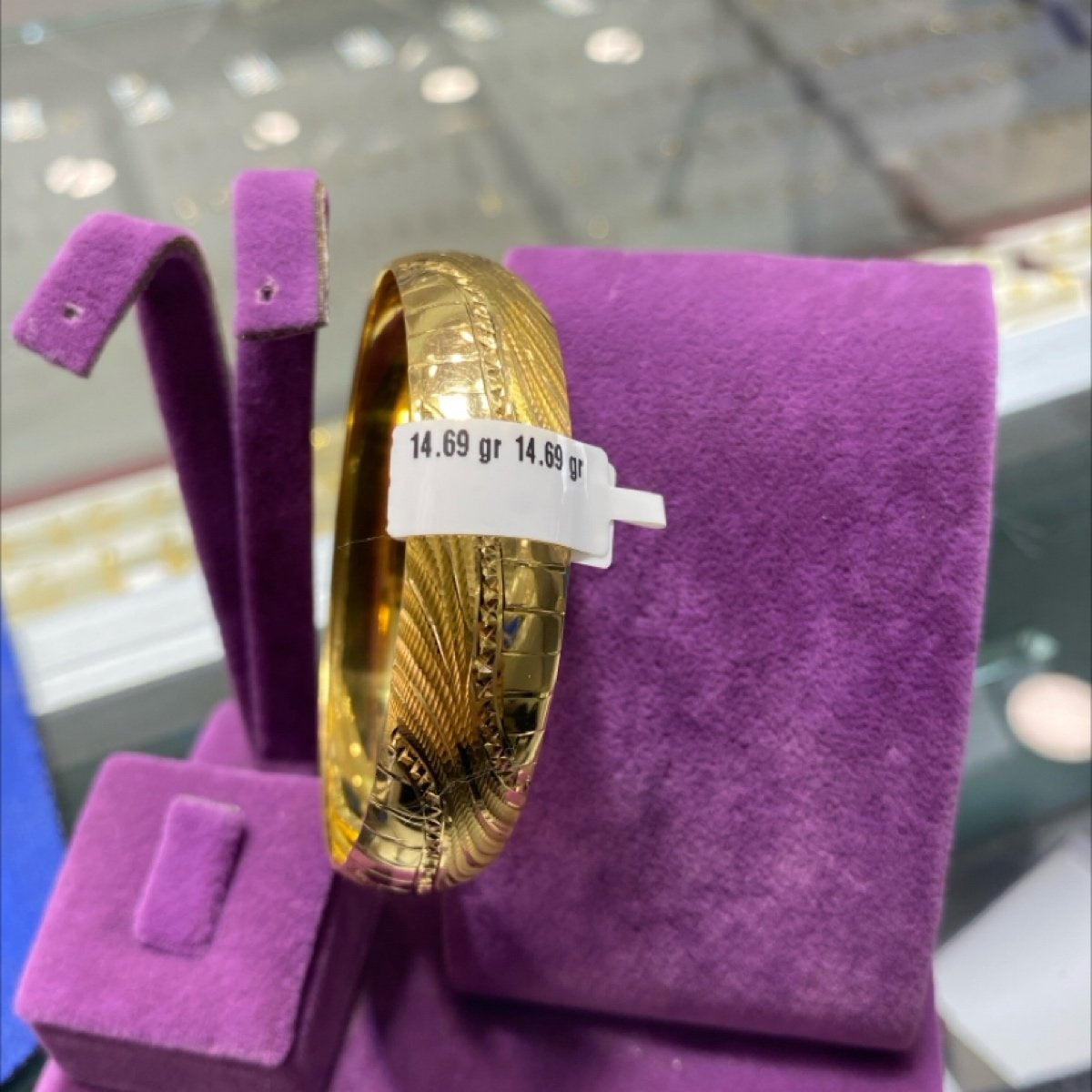 22 Ayar Altın Bilezik Zahit Geyik Özel Tasarım 14.69gr Kadın - BZ01129