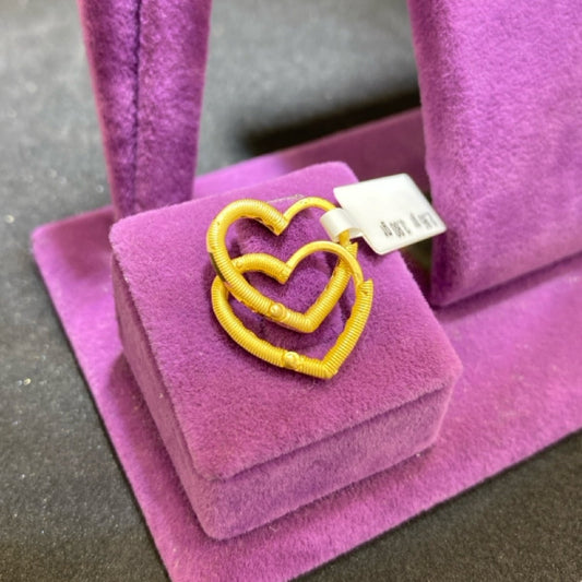 22 Ayar Altın Küpe Ajda Modern Tasarım 2.95gr Kadın - K00908