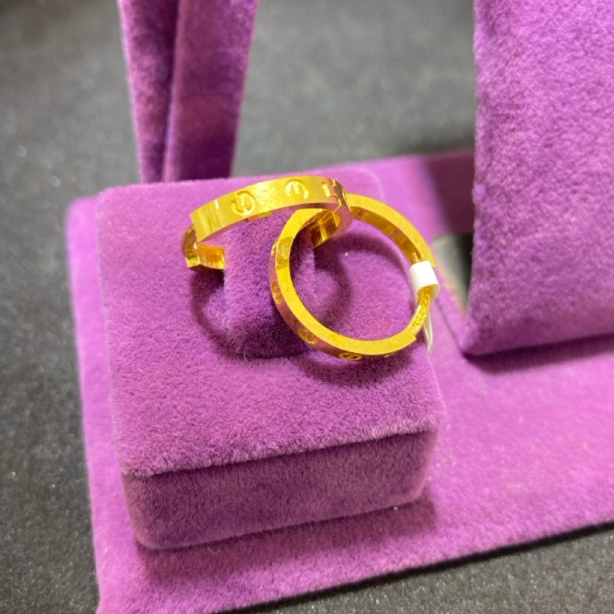 22 Ayar Altın Halka Küpe Modern Tasarım 3.01gr Kadın - K00899